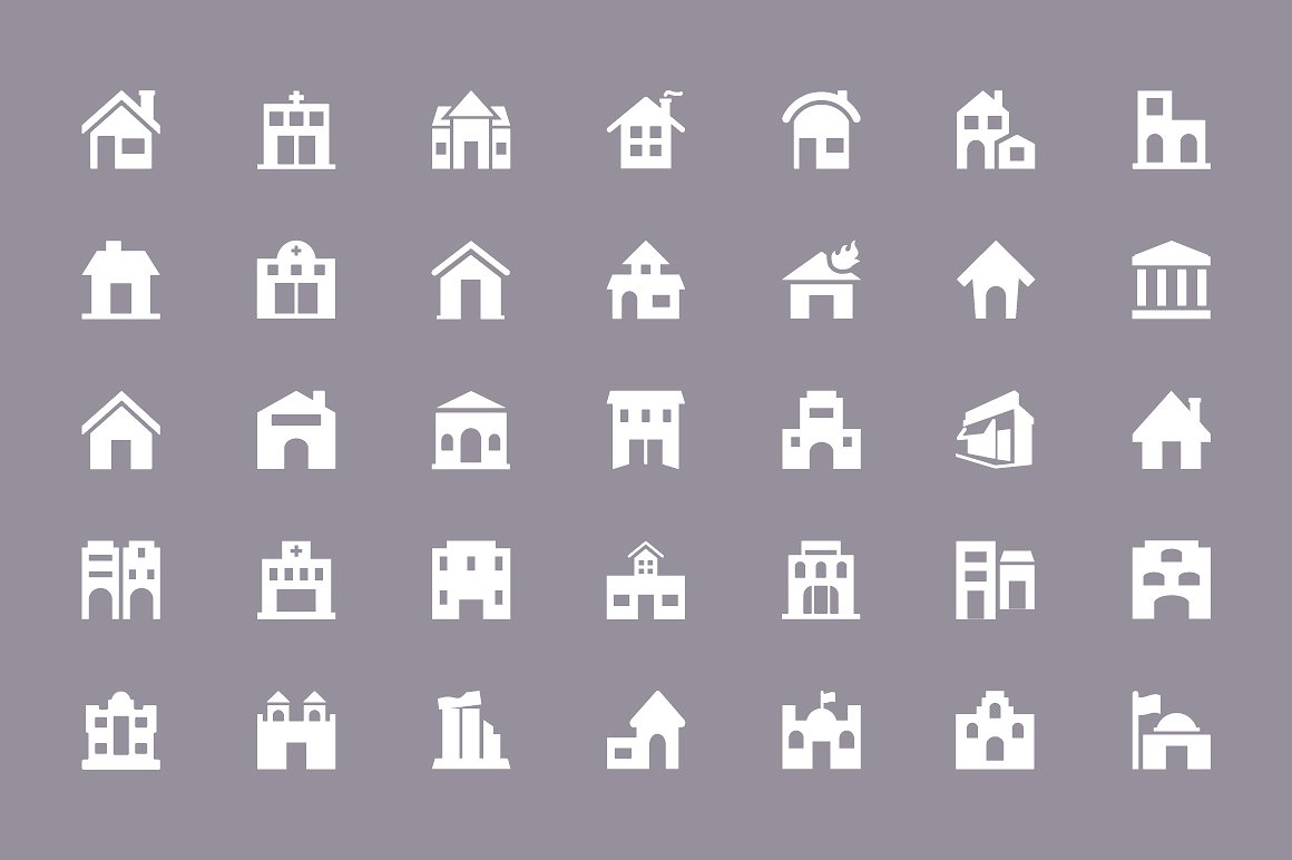 125 Building Vector Icons