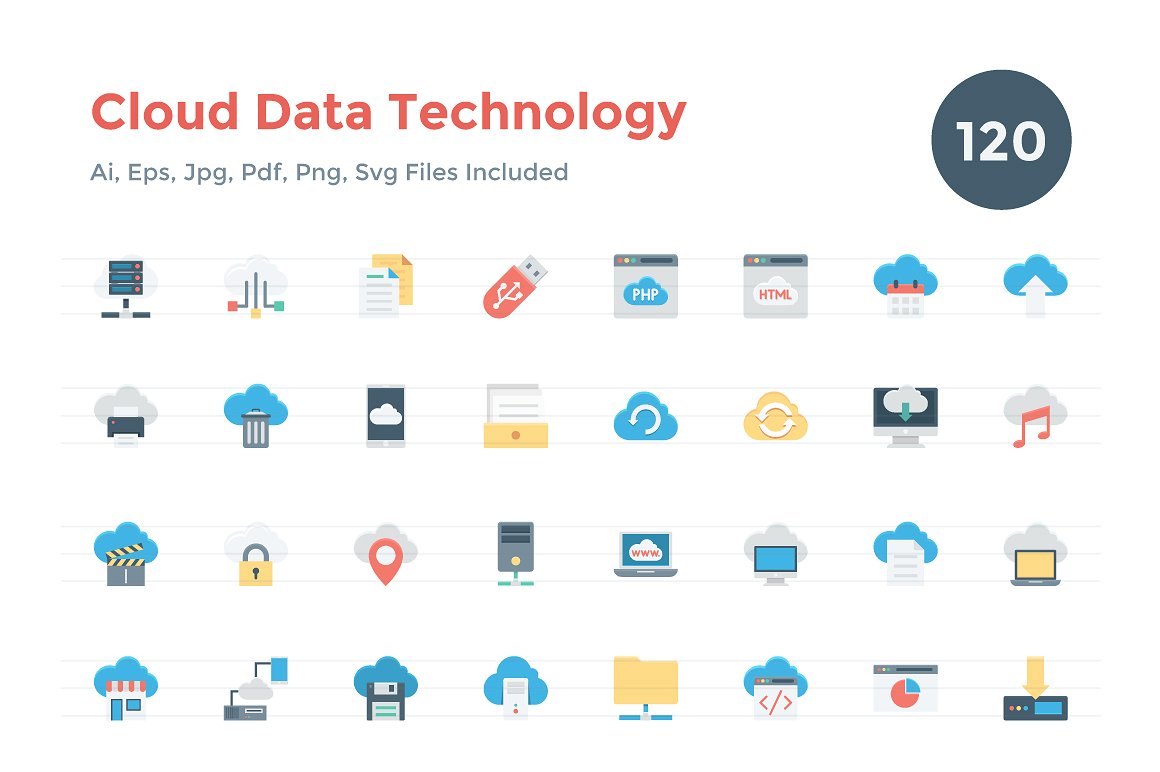 120 Flat Cloud Data Technology