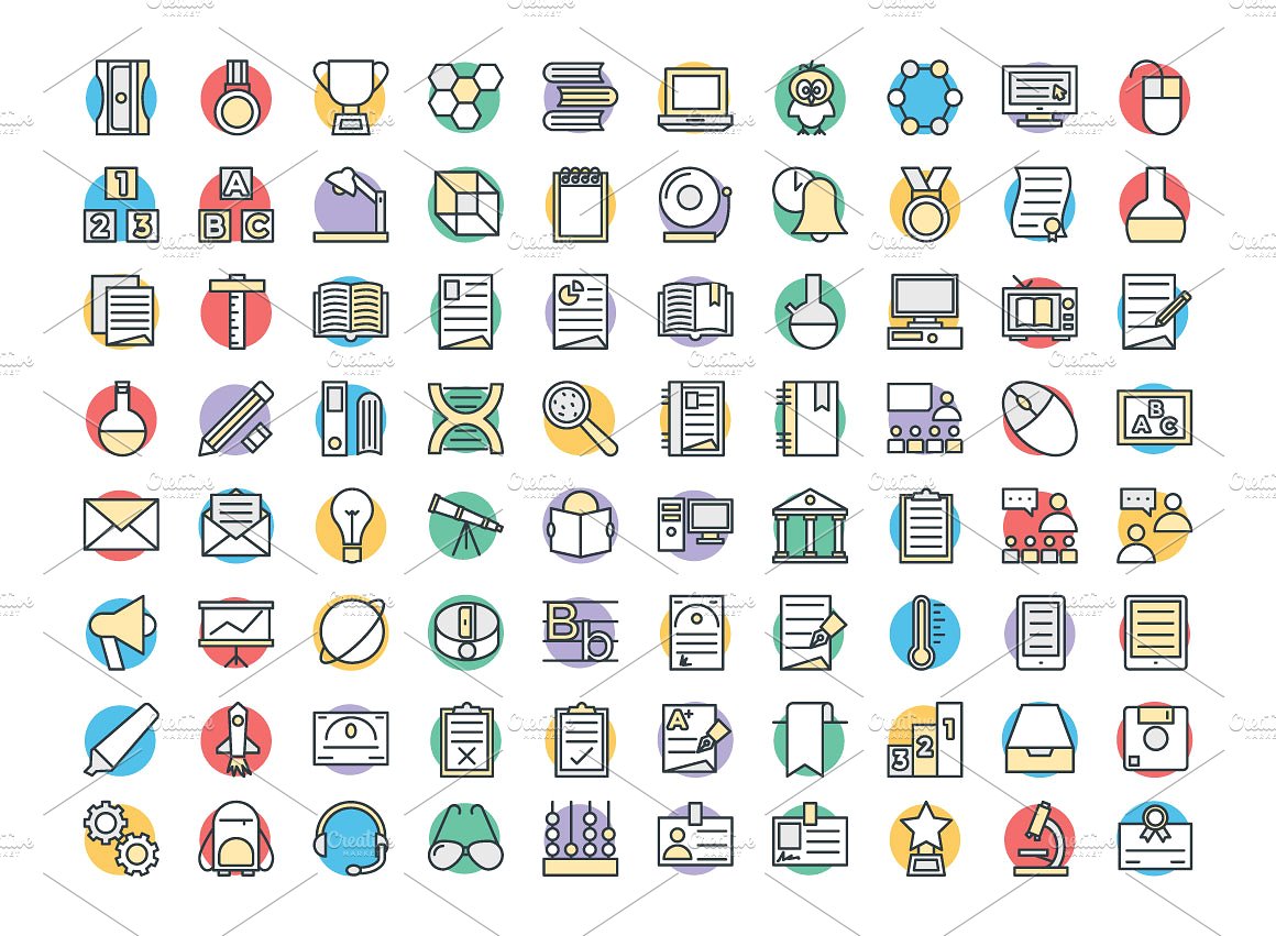 150 Education Vector Icons