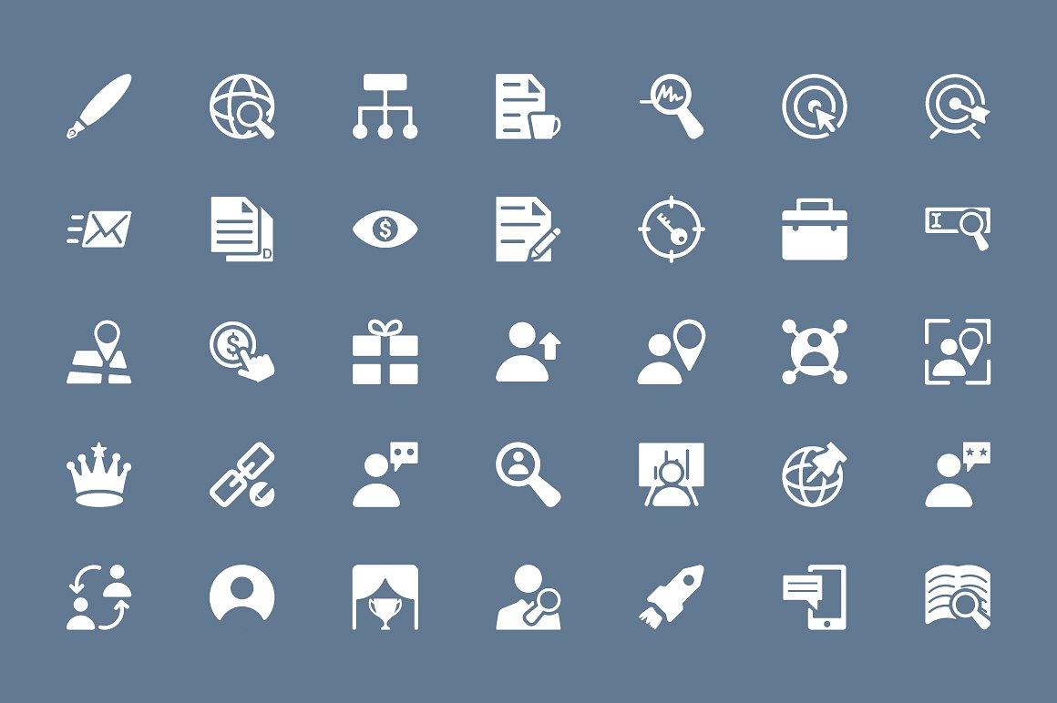 150 Online Marketing Icons