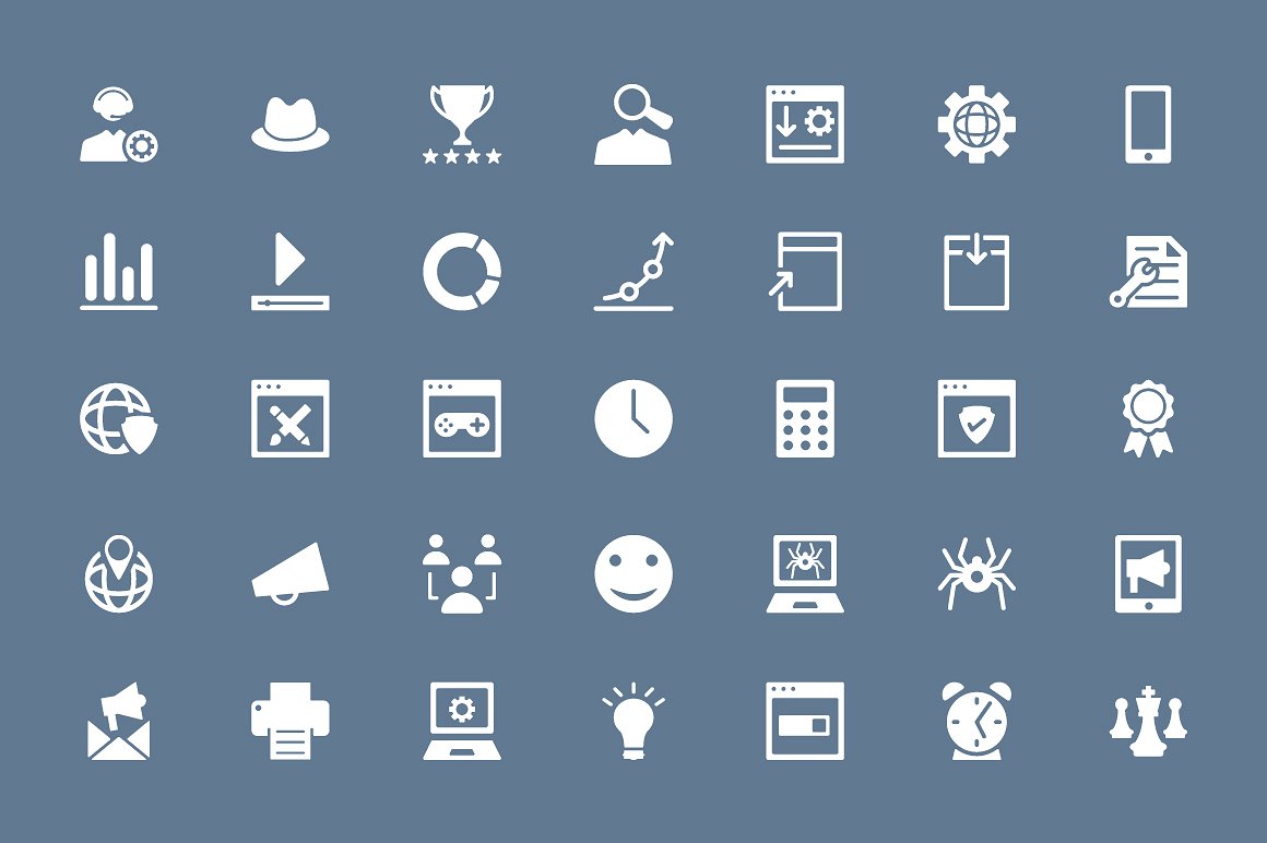 150 Online Marketing Icons