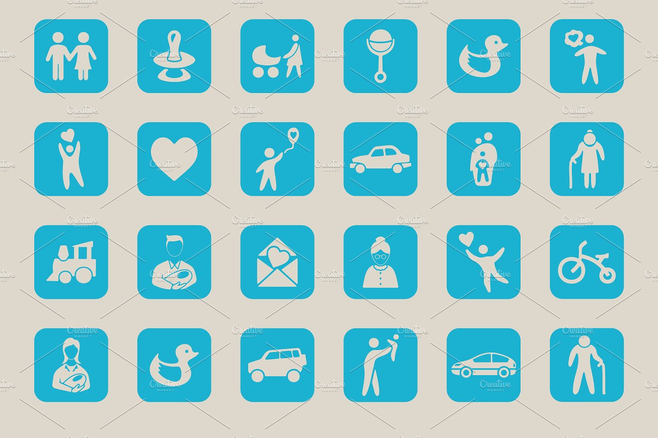 30 FAMILY simple icons