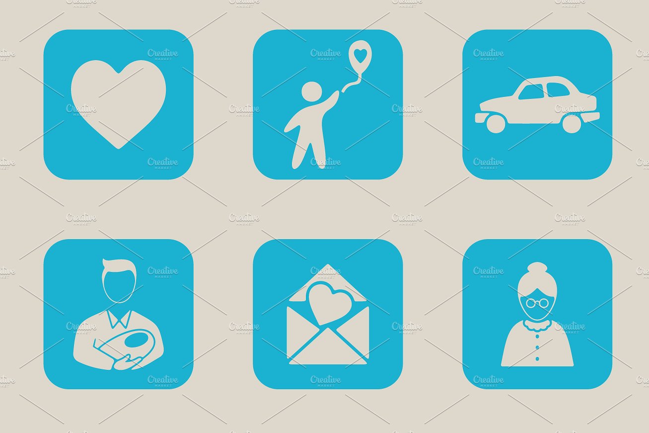 30 FAMILY simple icons