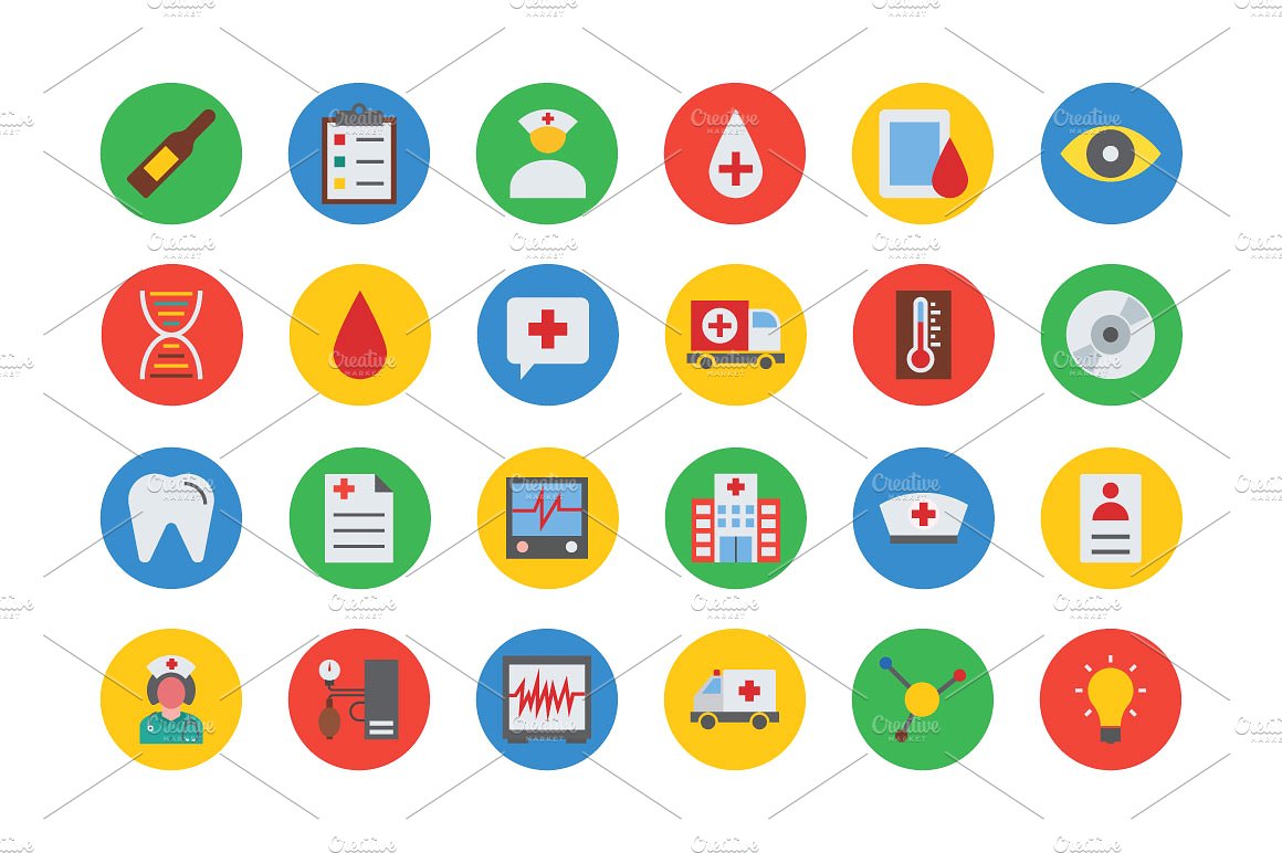 125 Medical Vector Icons