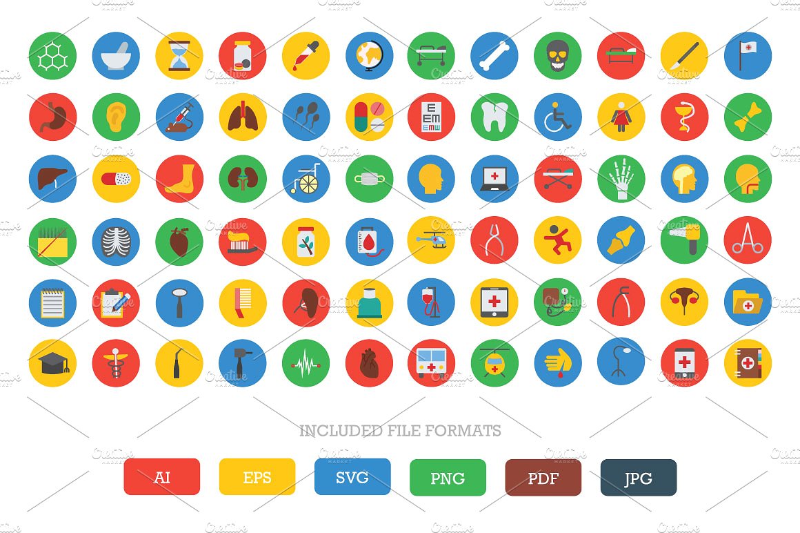 125 Medical Vector Icons