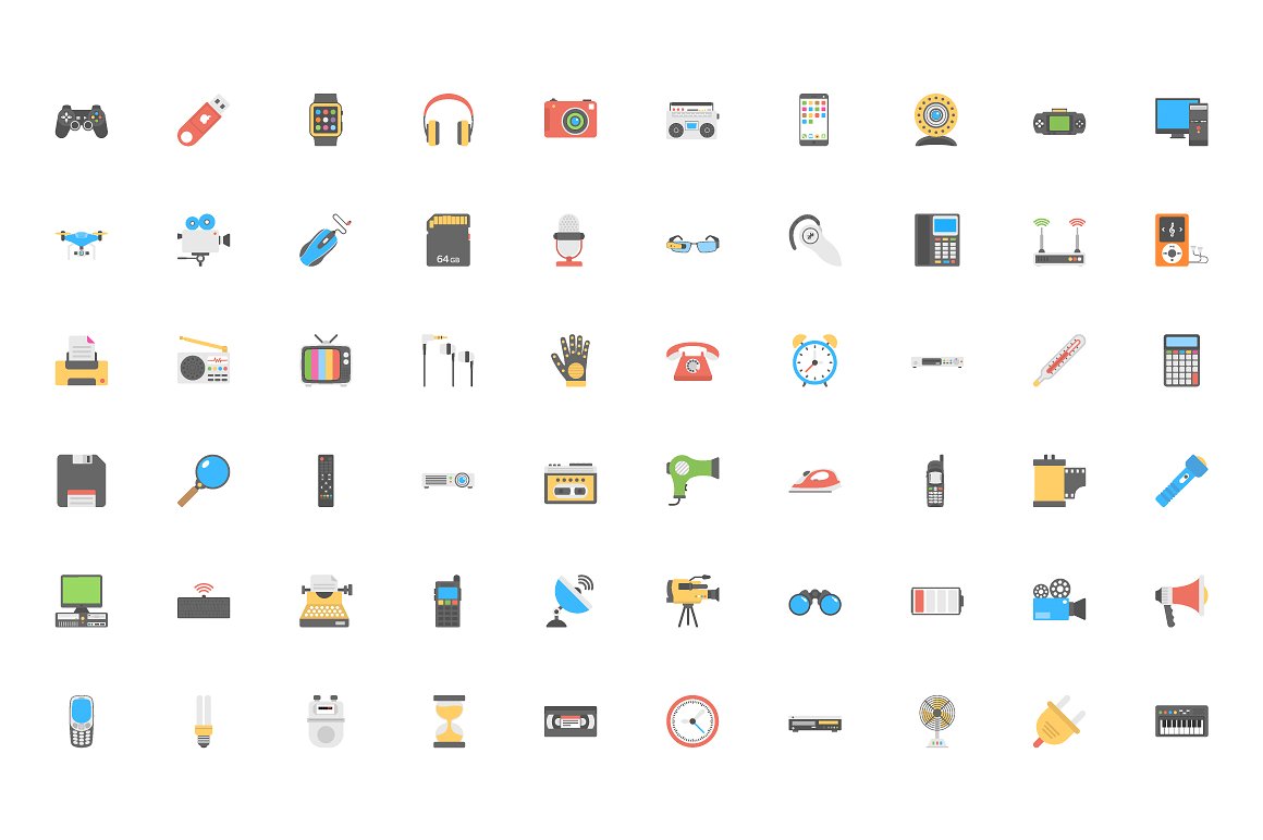 Flat Icons of Gadgets and Devi