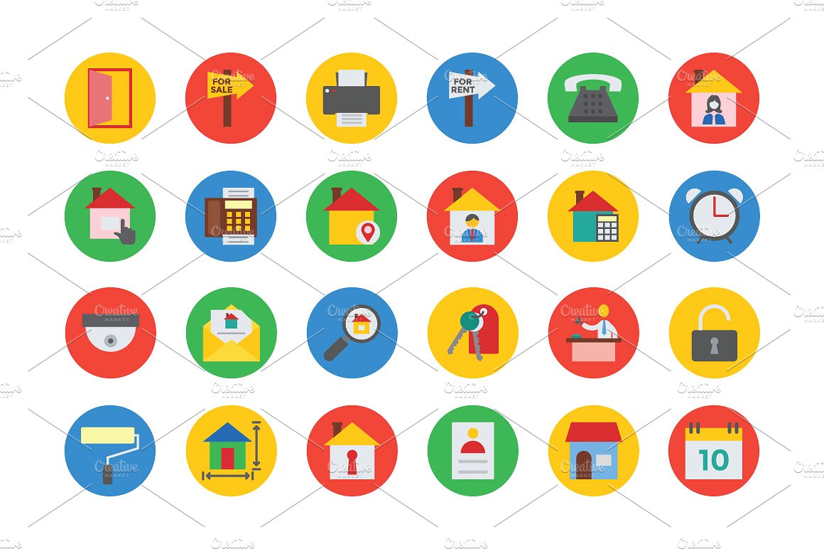 125 Real Estate Vector Icons