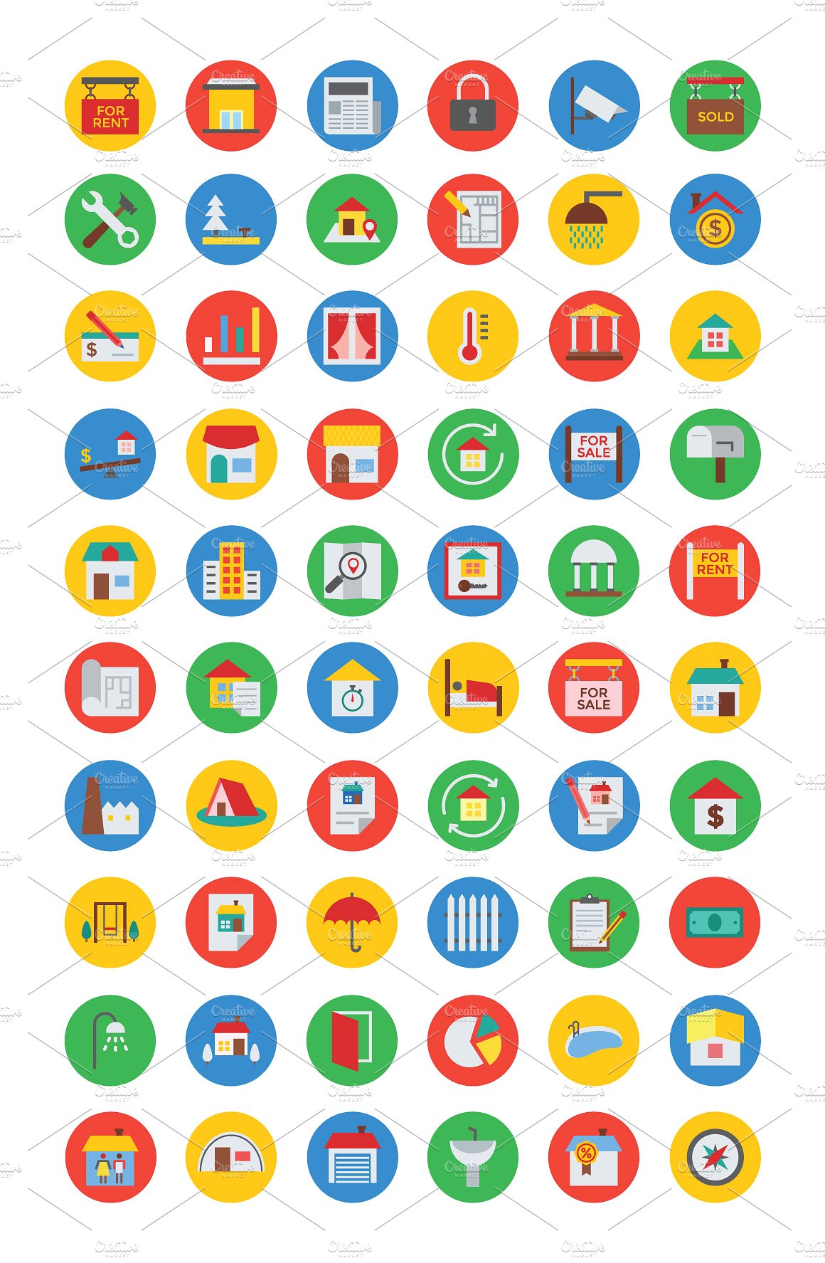 125 Real Estate Vector Icons