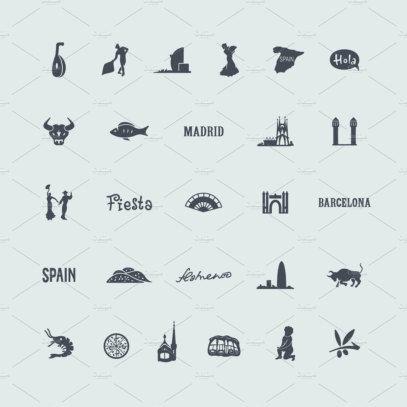 27 Spain icons