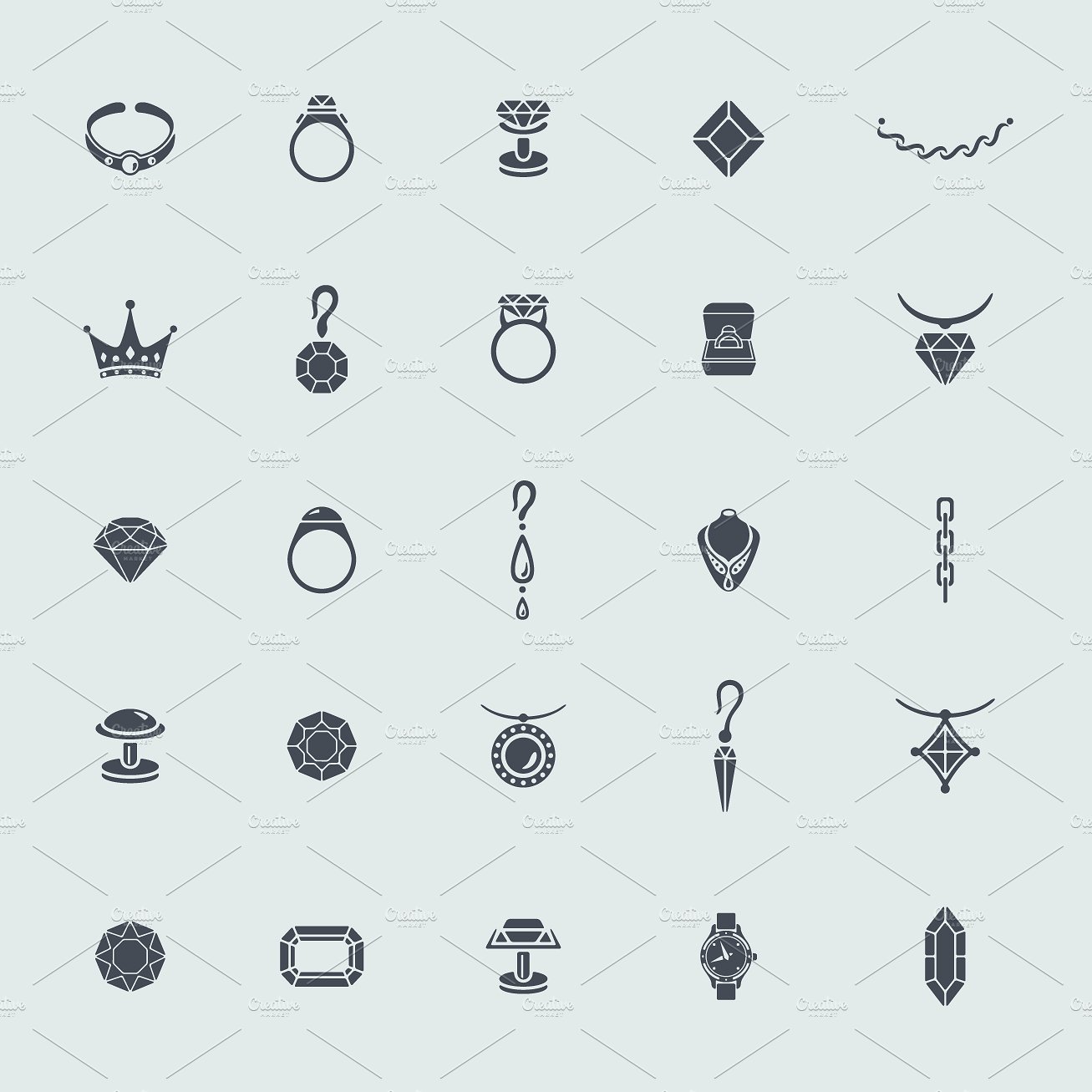 25 jewelry icons