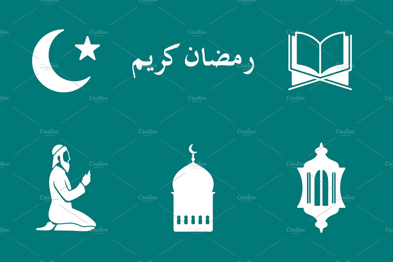 36 RAMADAN simple icons