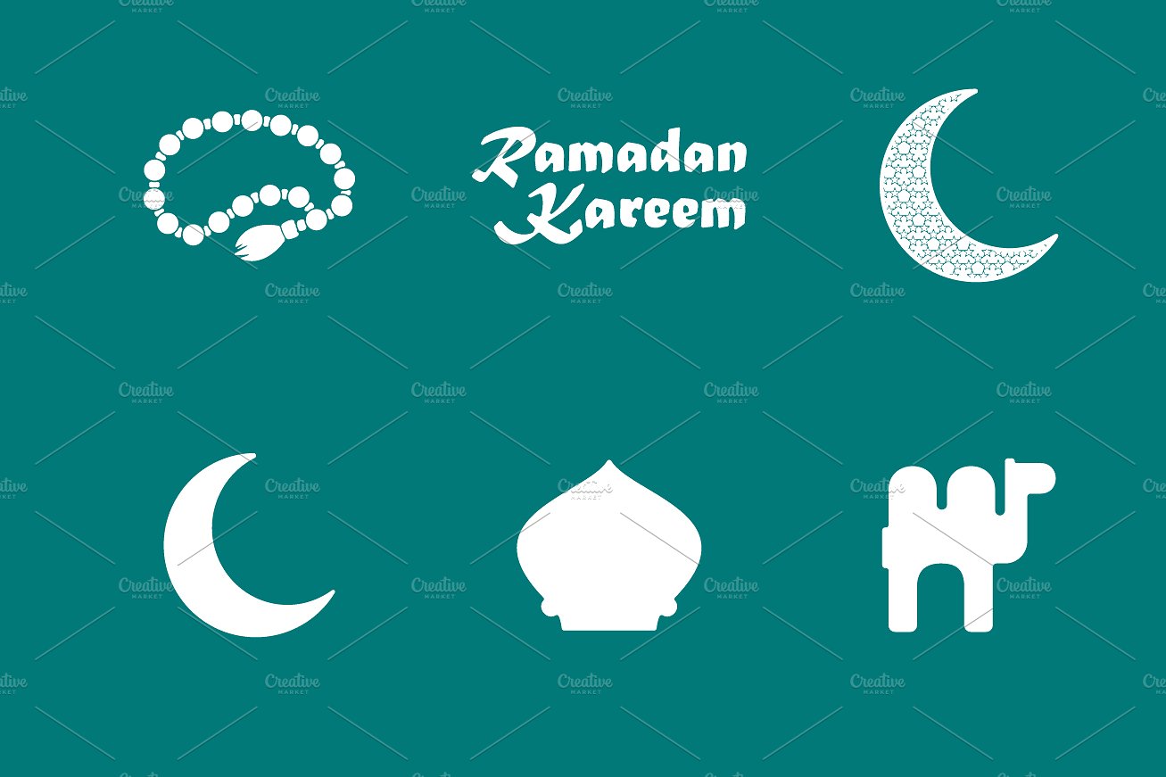 36 RAMADAN simple icons