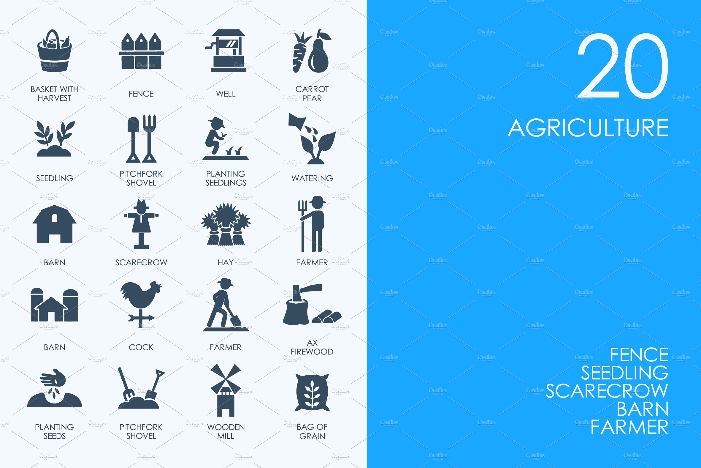 Agriculture icons