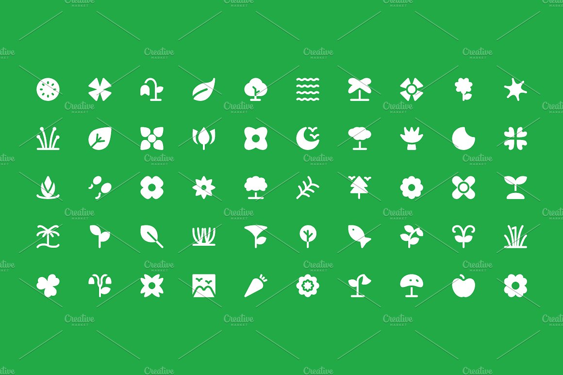 225 Nature Vector Icons