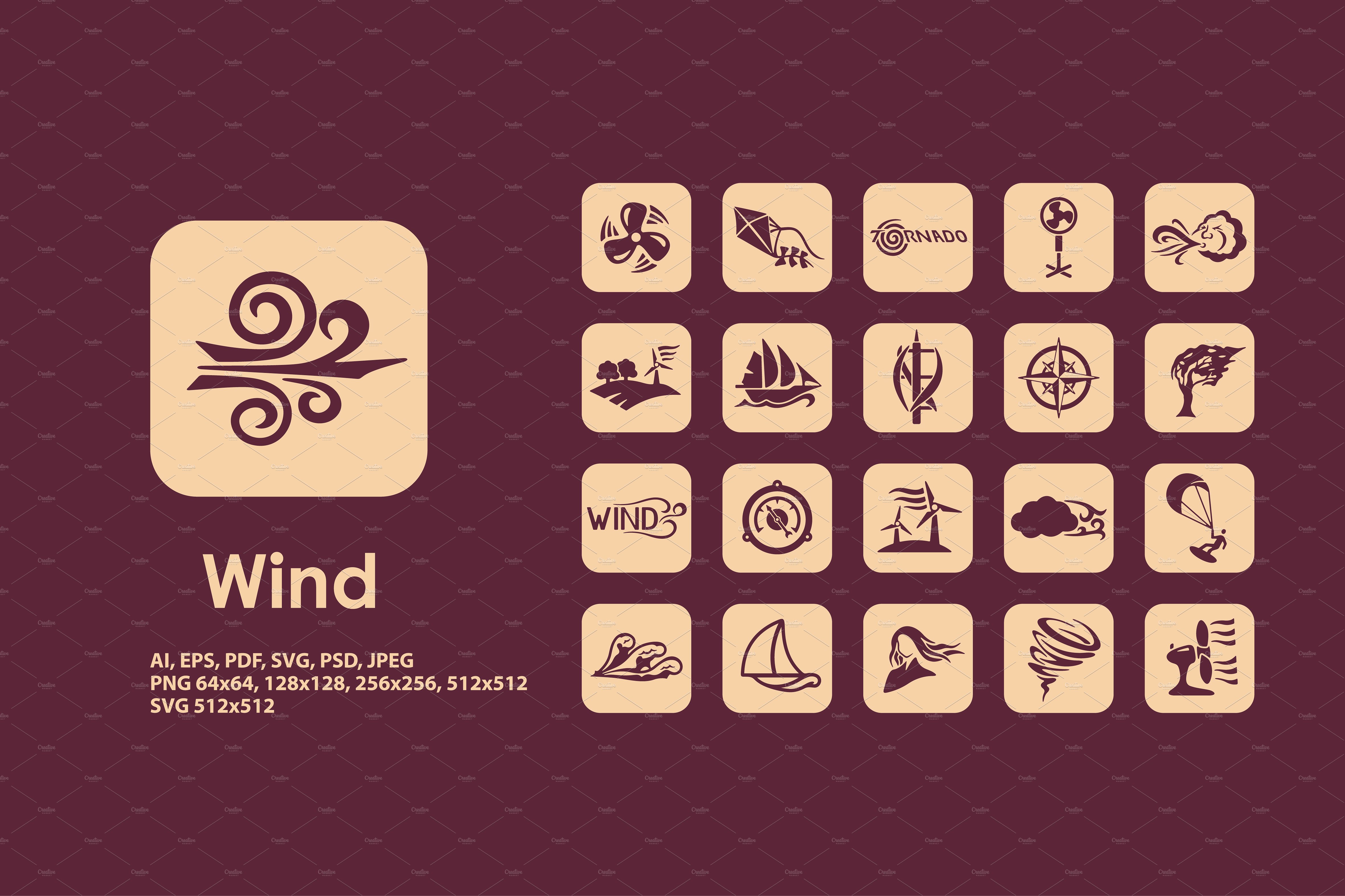 Wind icons