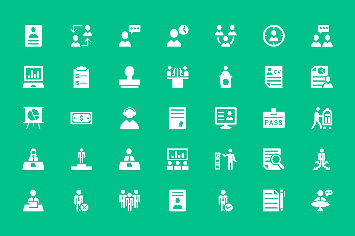 75 Staff Management Icons