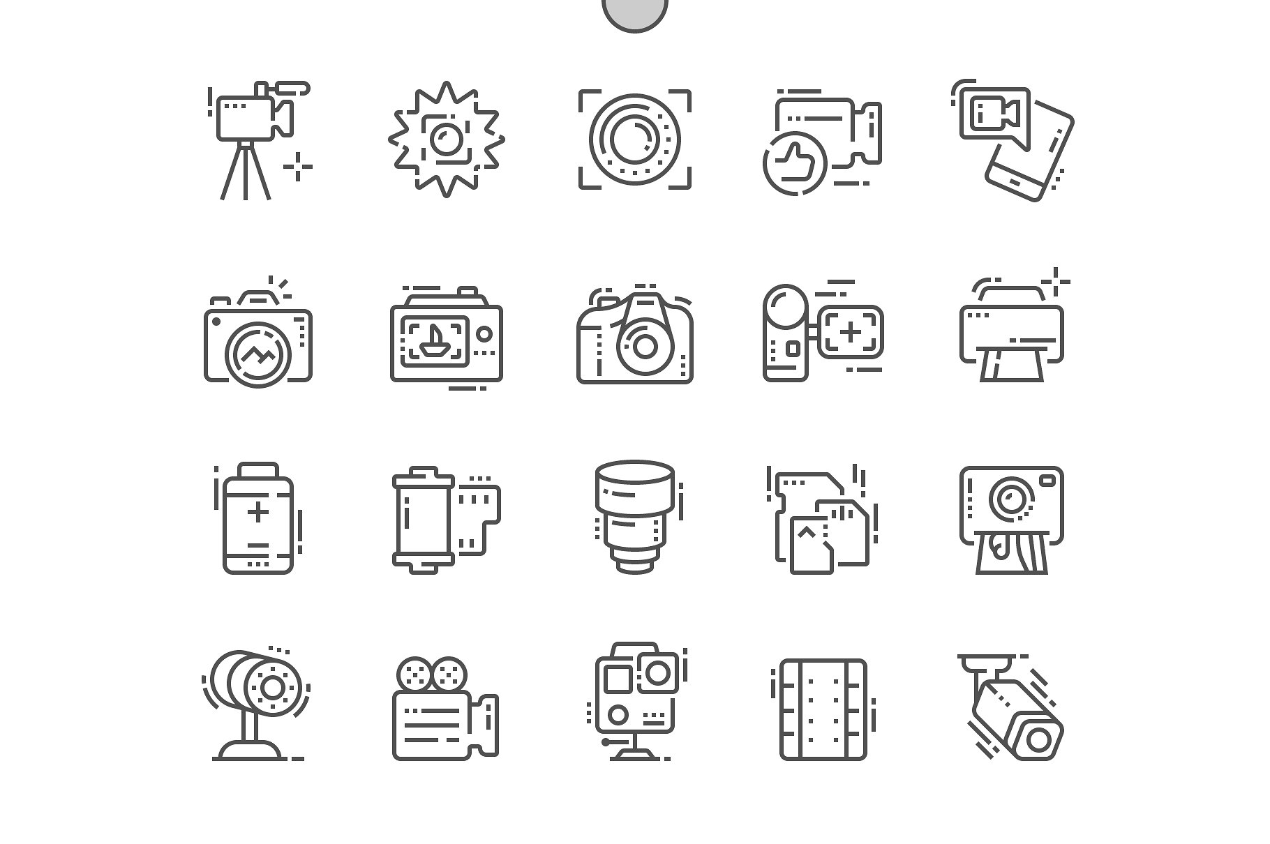 Camera Line Icons