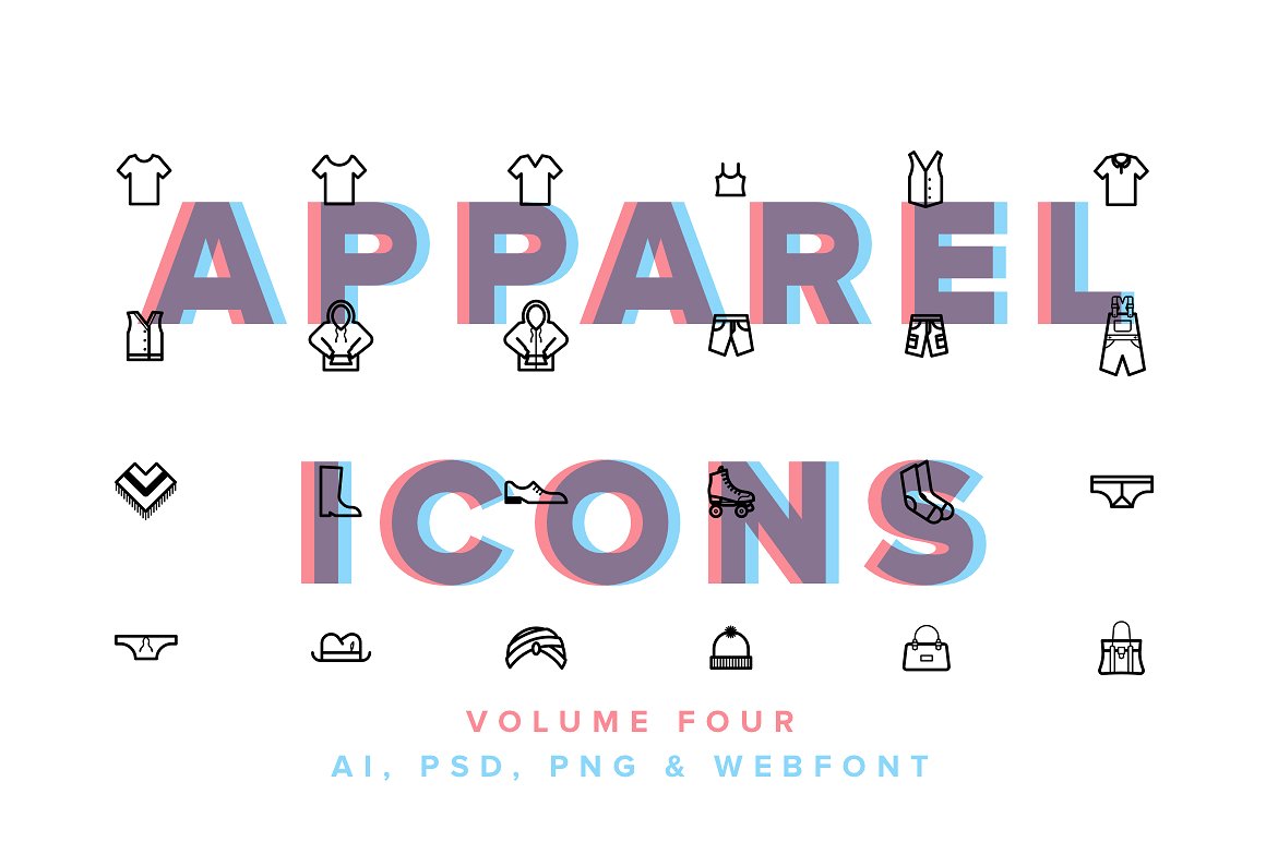 Clothes -amp; Apparel Icons Vo