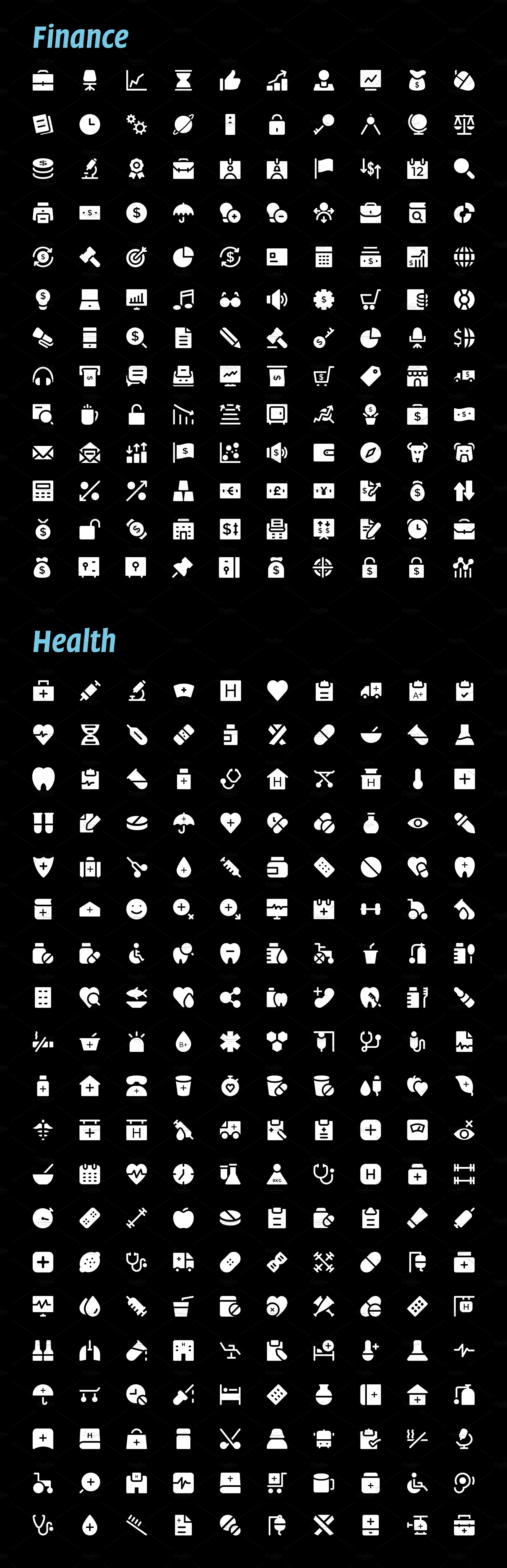 7930 Glyph Icons