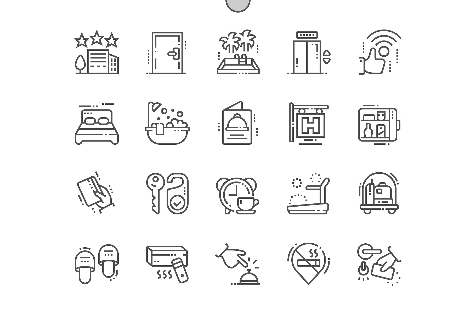 Hotels Line Icons