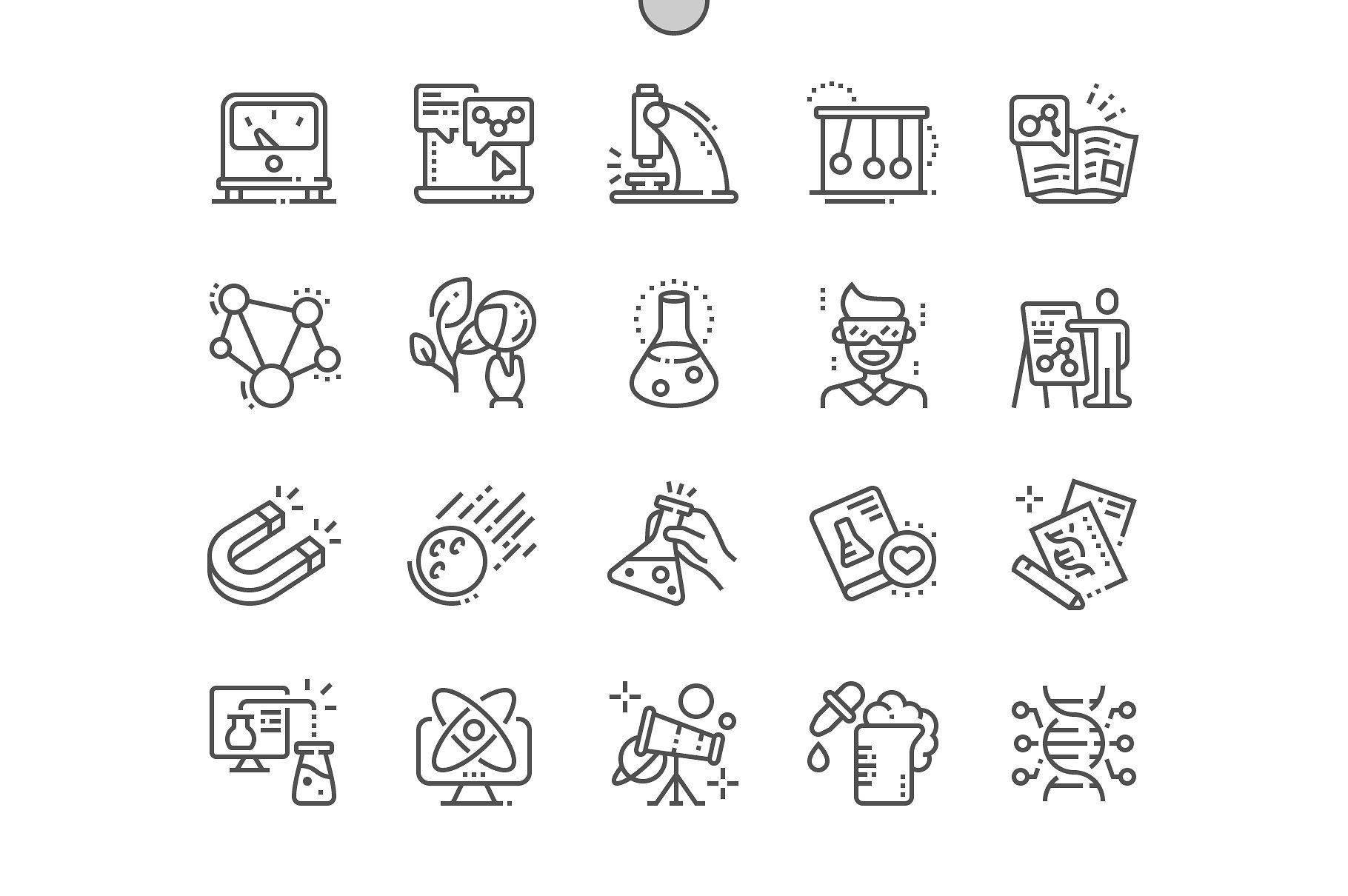 Science Line Icons