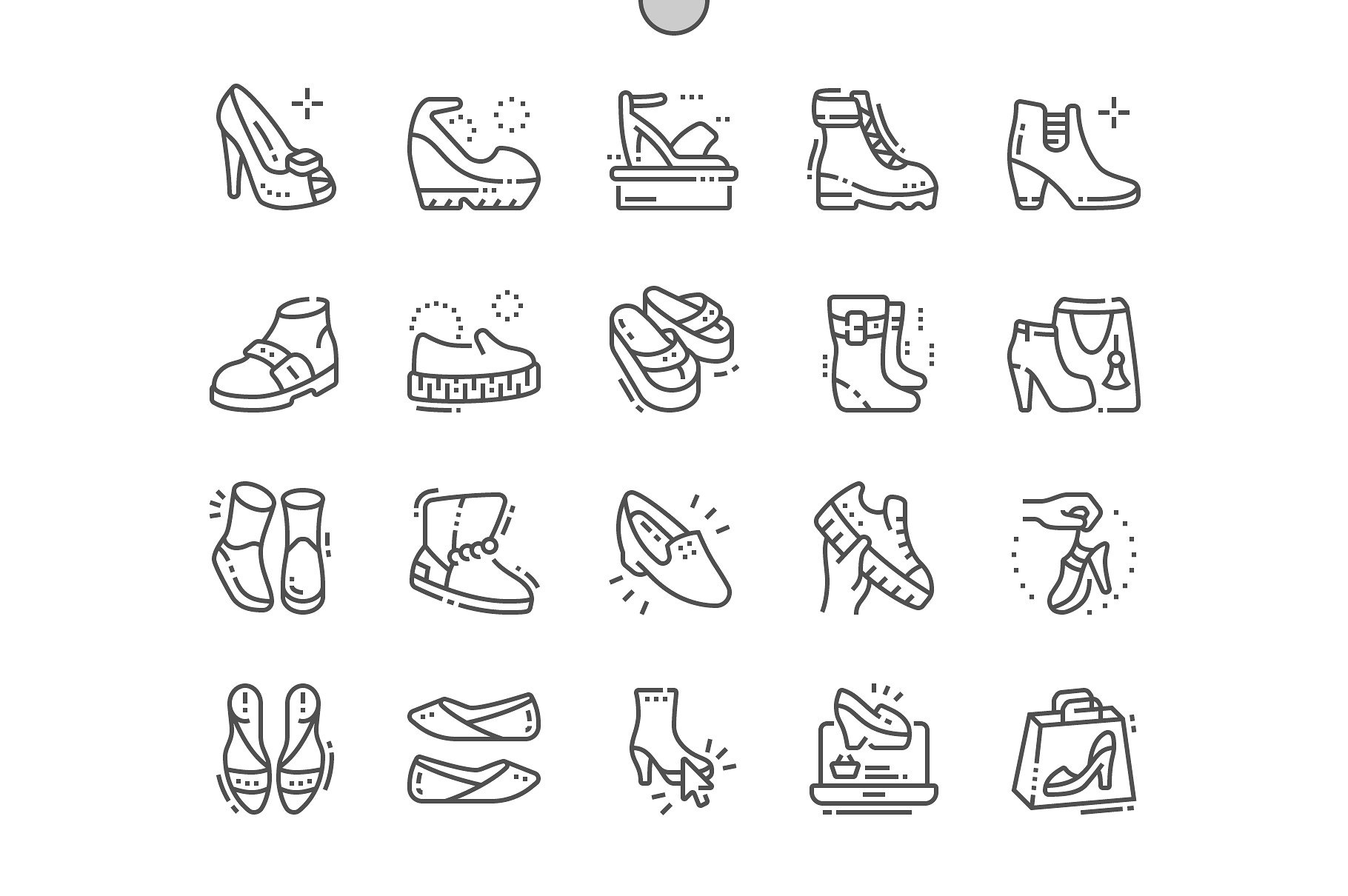 Women-#039;s shoes Line Icons