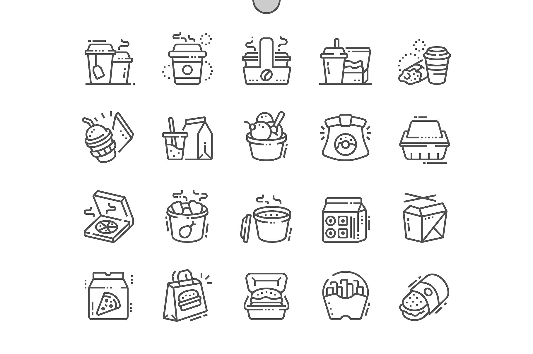 Takeaway Line Icons