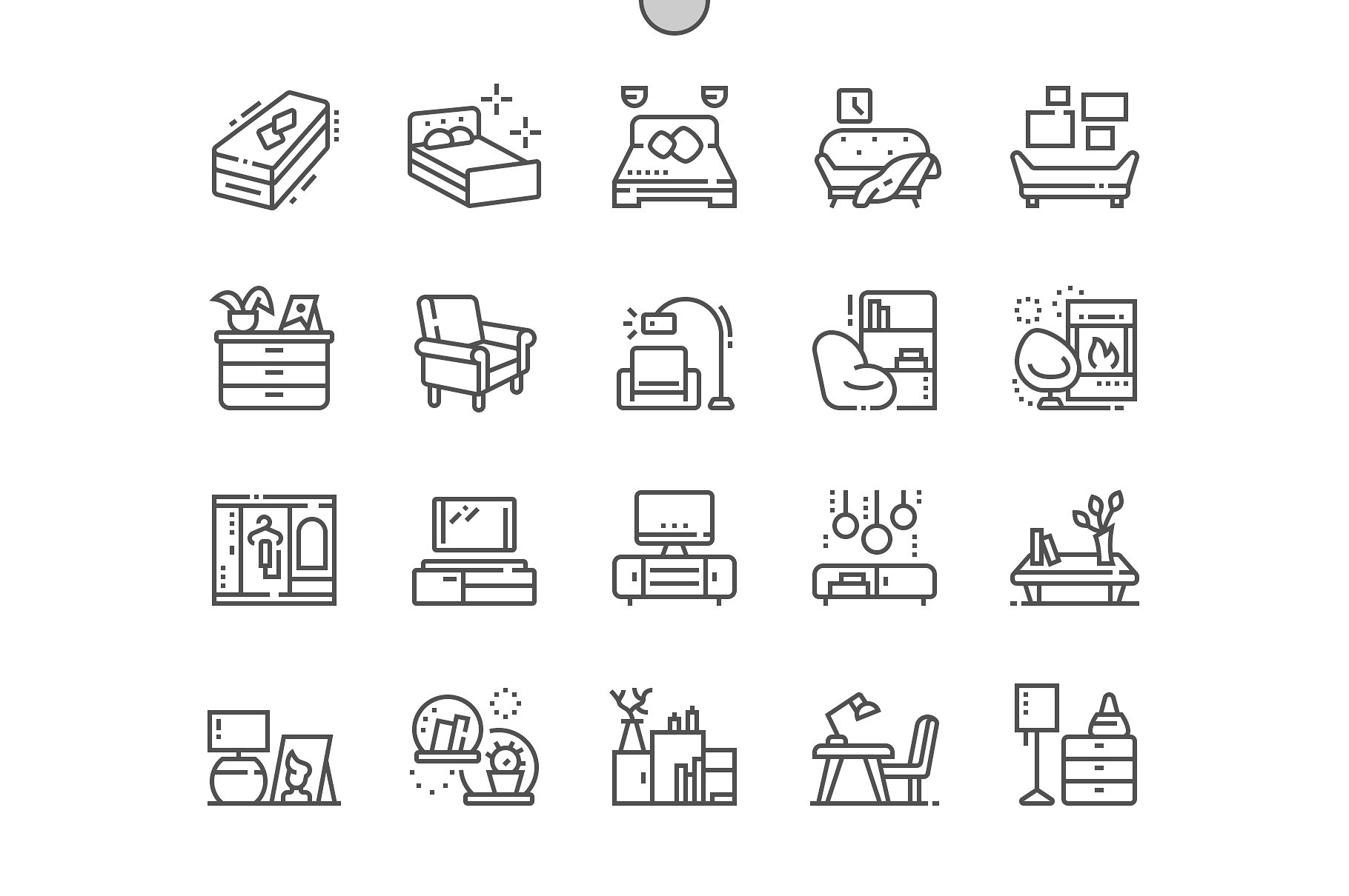 Furniture Line Icons