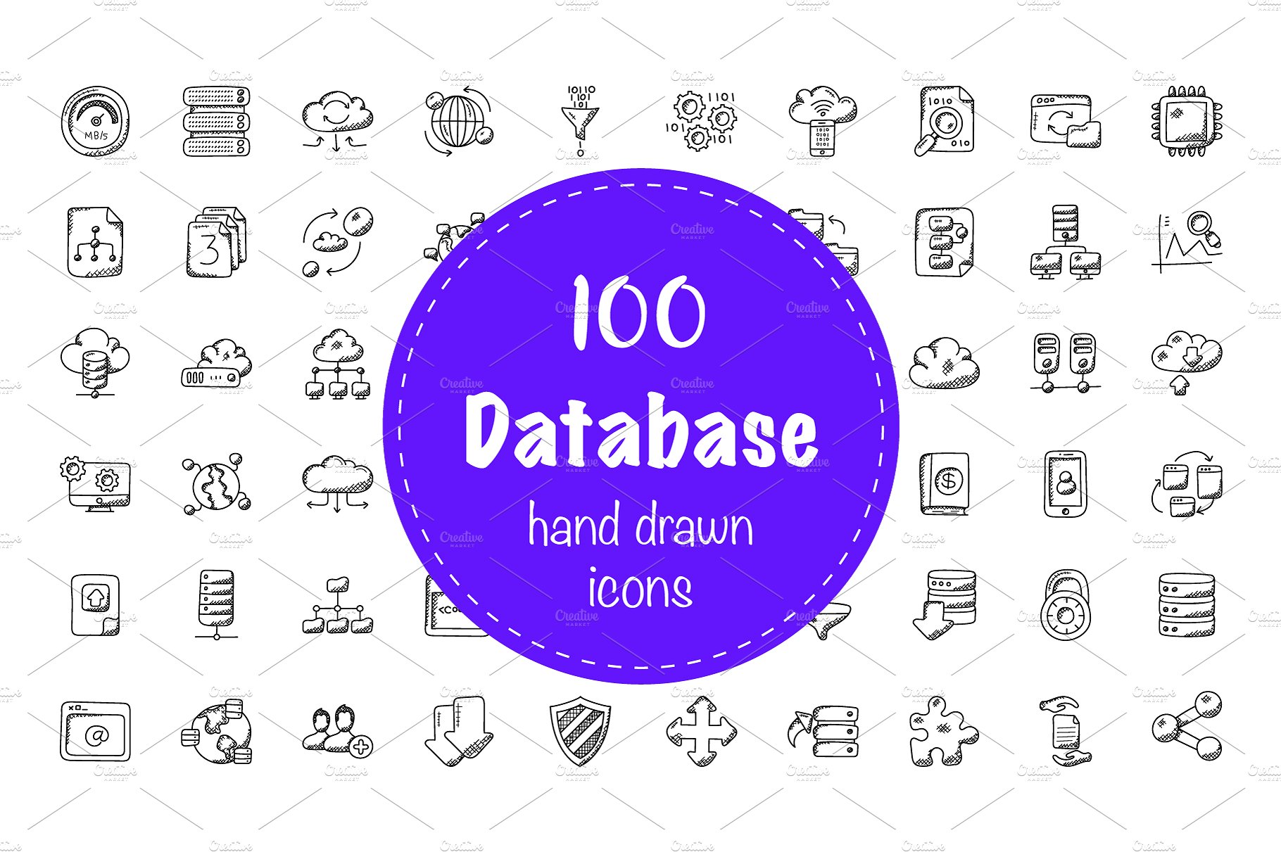 100 Database and Storage Doodl