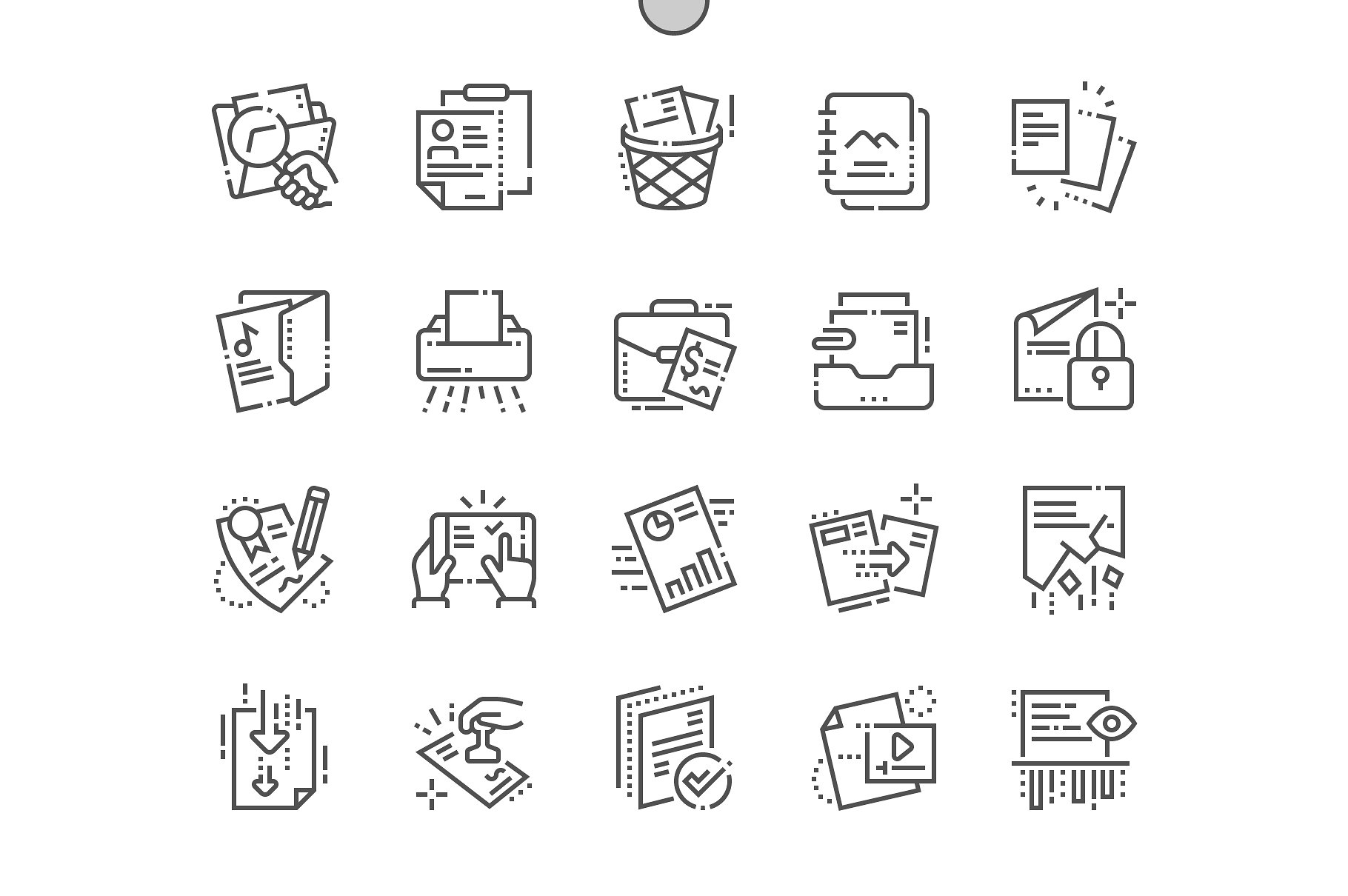 Documents Line Icons