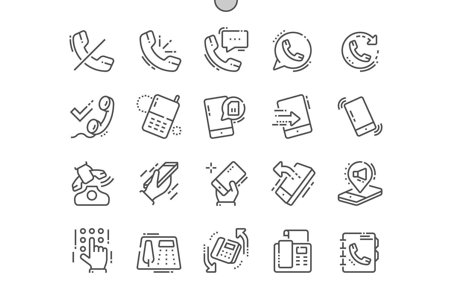 Phones Line Icons