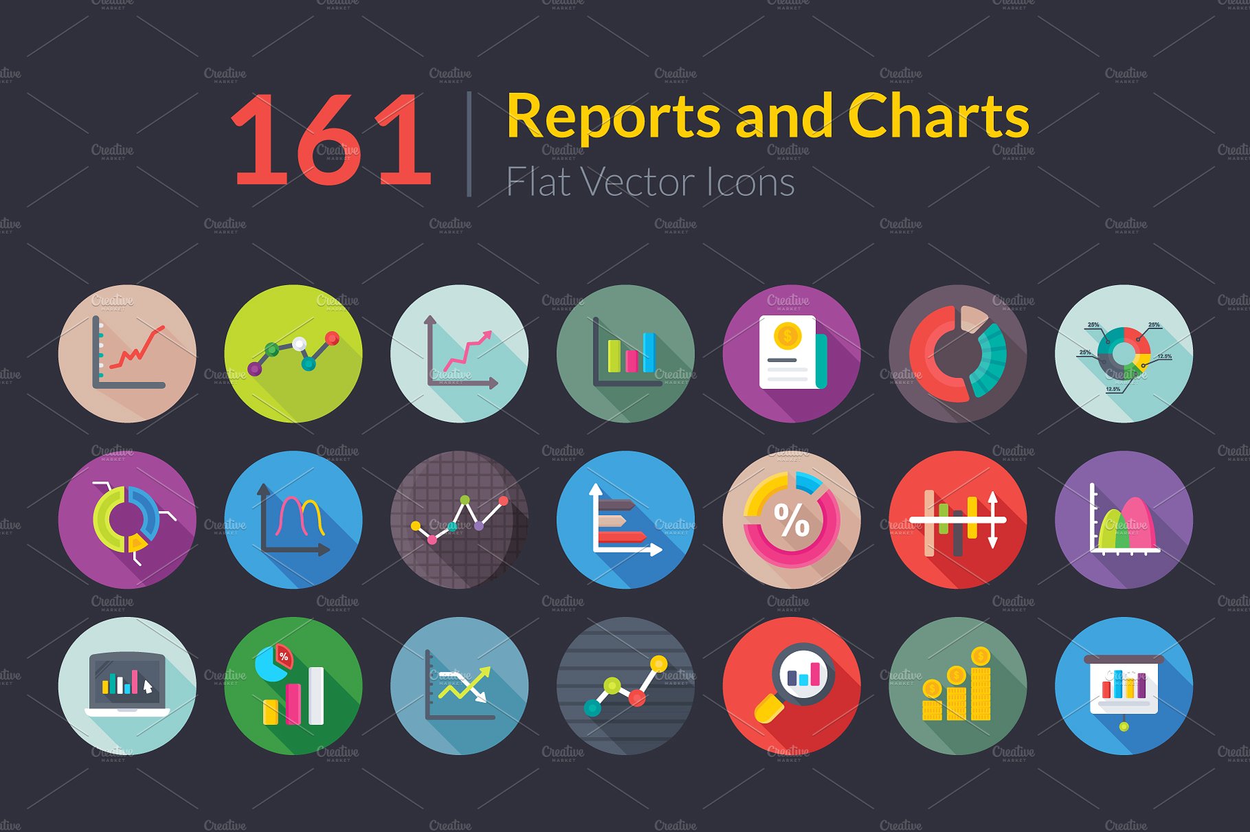 161 Reports and Charts Flat Ic