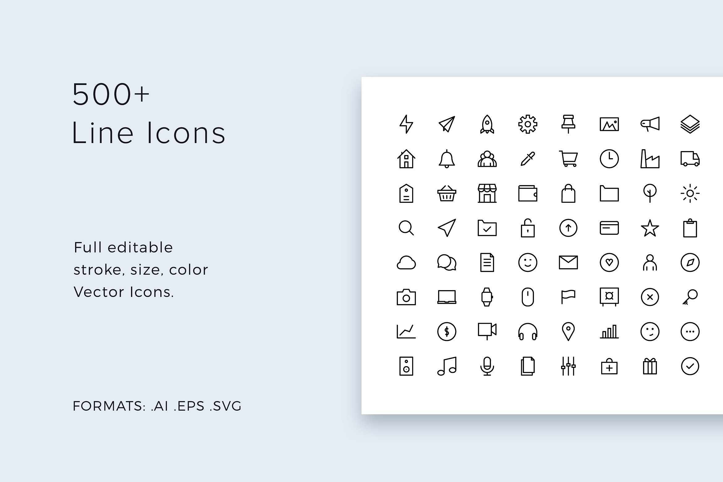 Line Icons Pack - modern -amp;