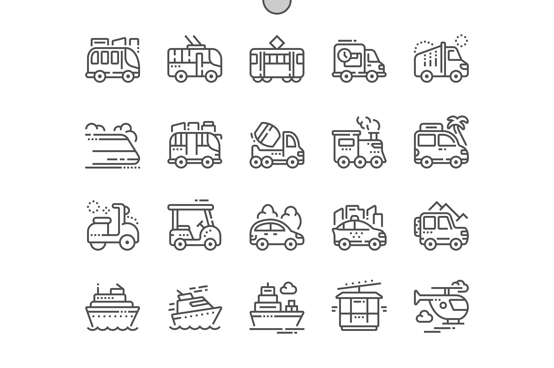 Transport Line Icons