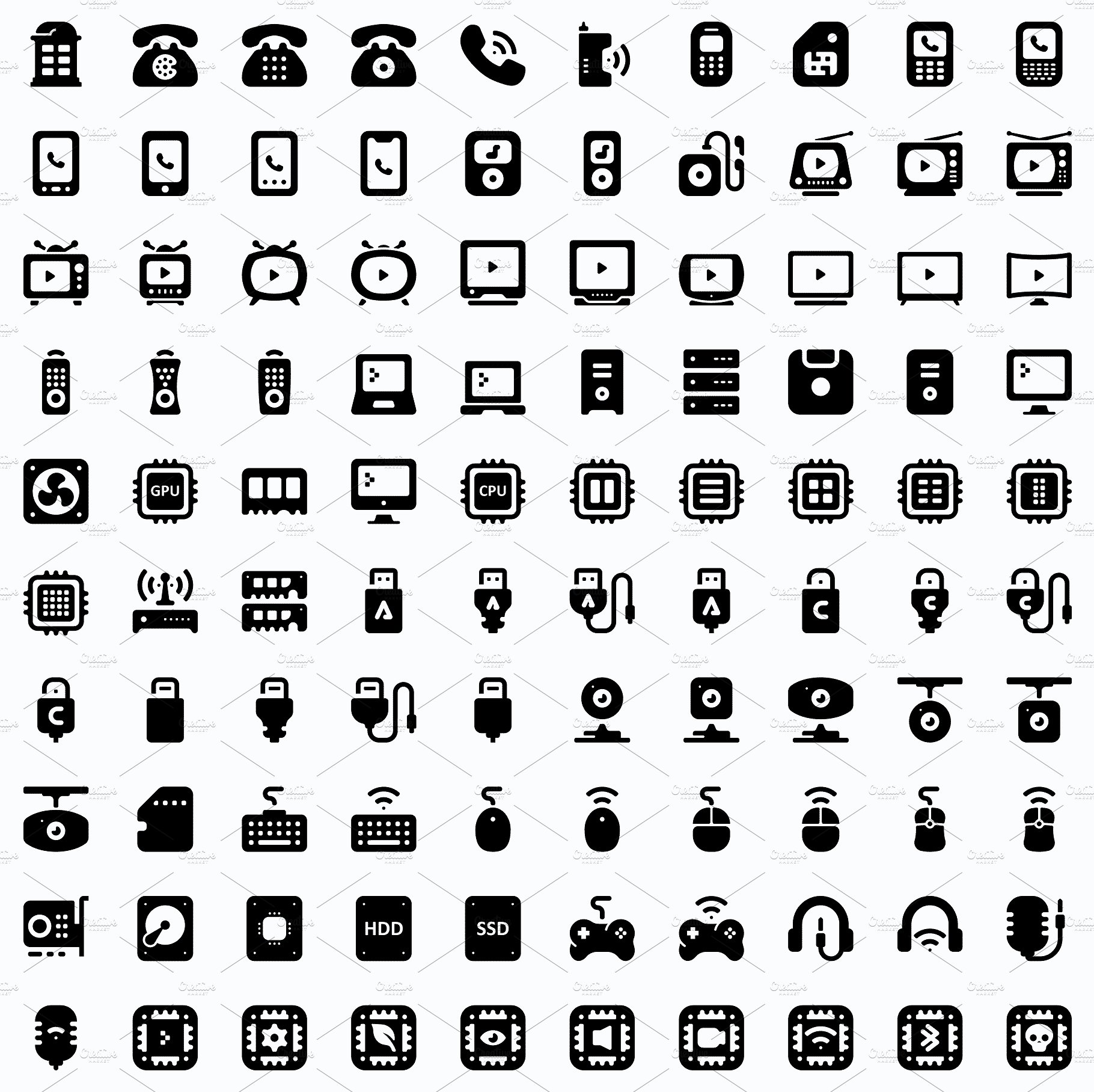 Roundies 2200 Solid Icons