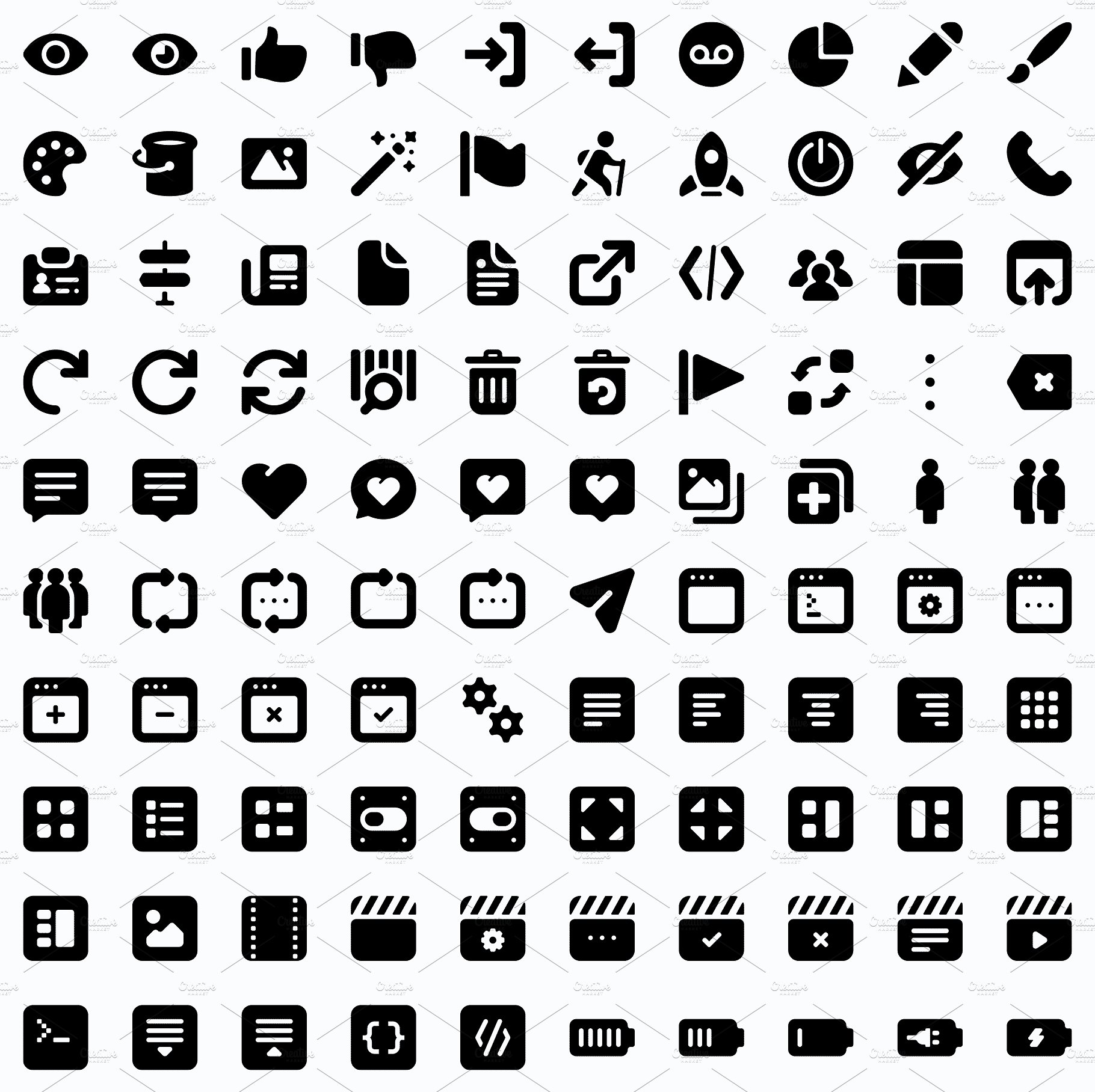 Roundies 2200 Solid Icons