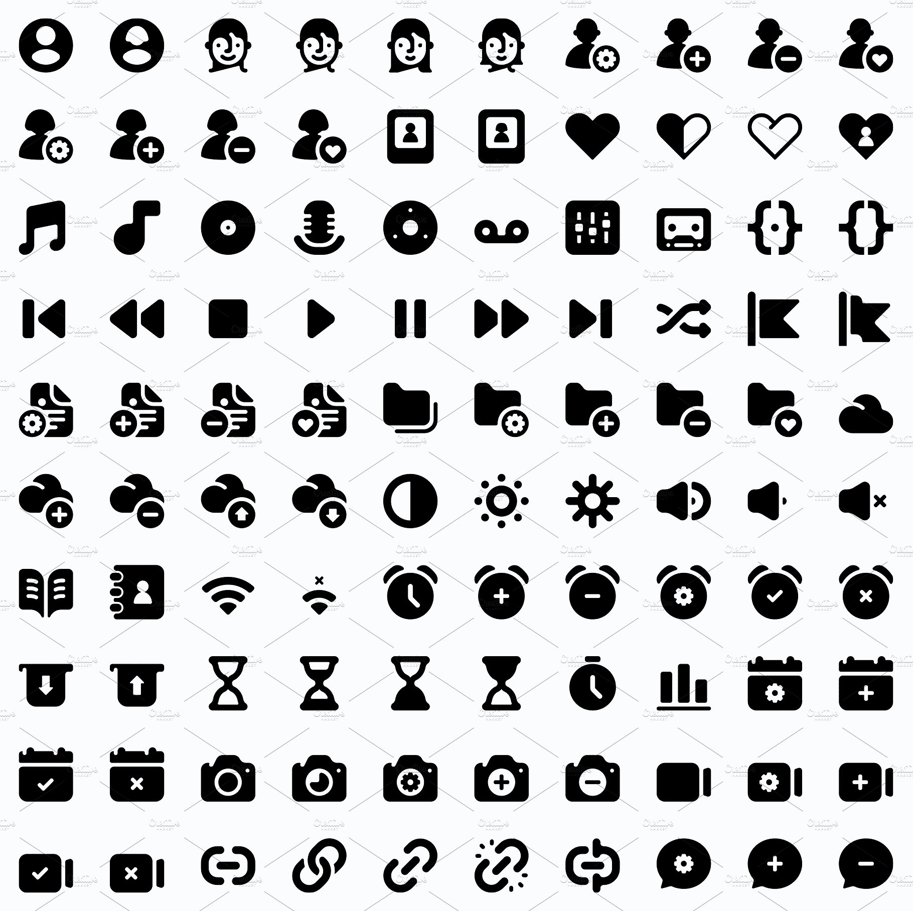 Roundies 2200 Solid Icons