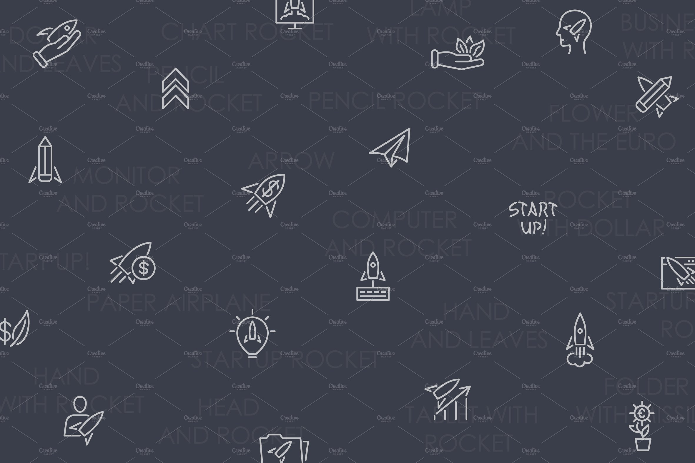 Startup thinline icons