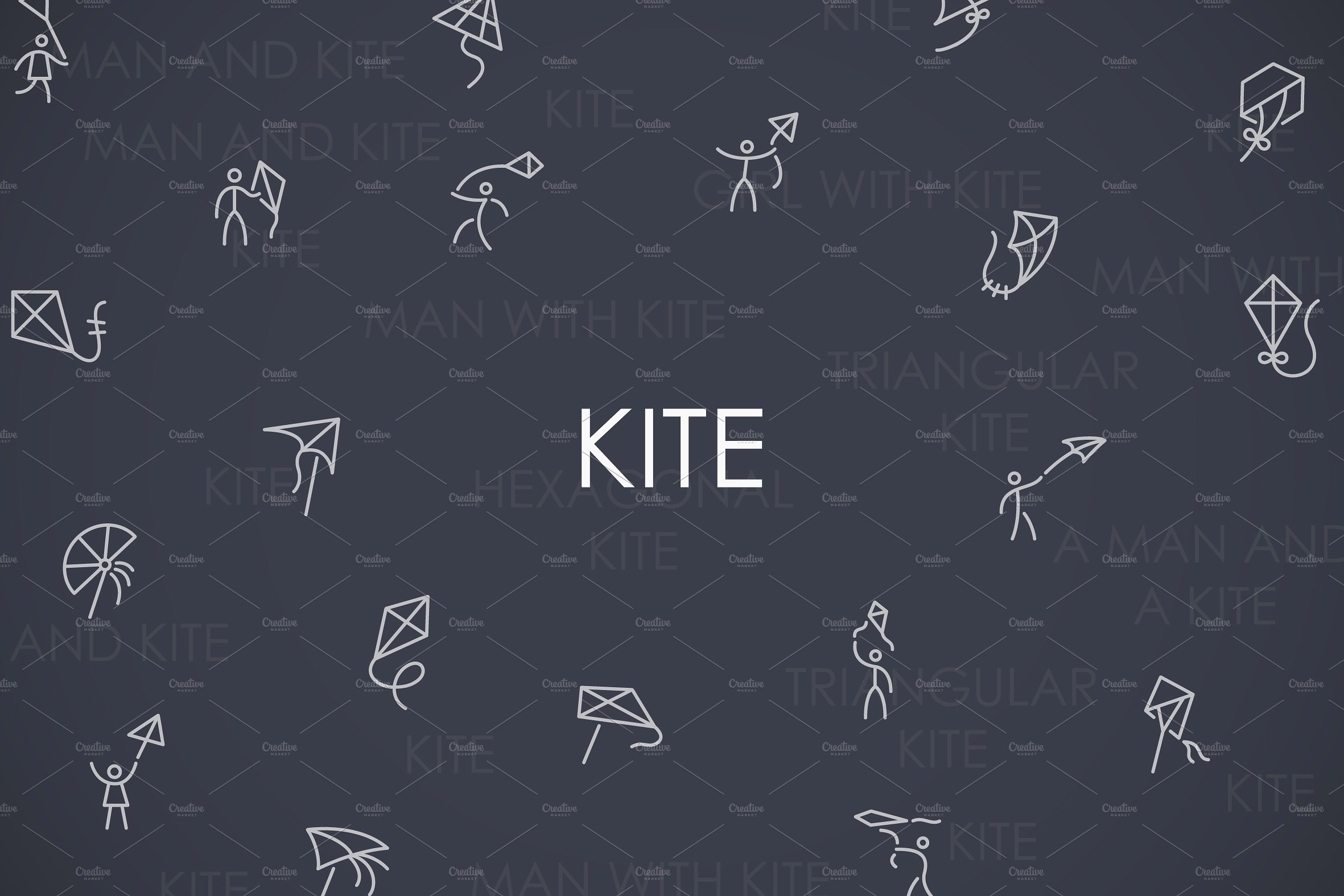 Kite thinline icons