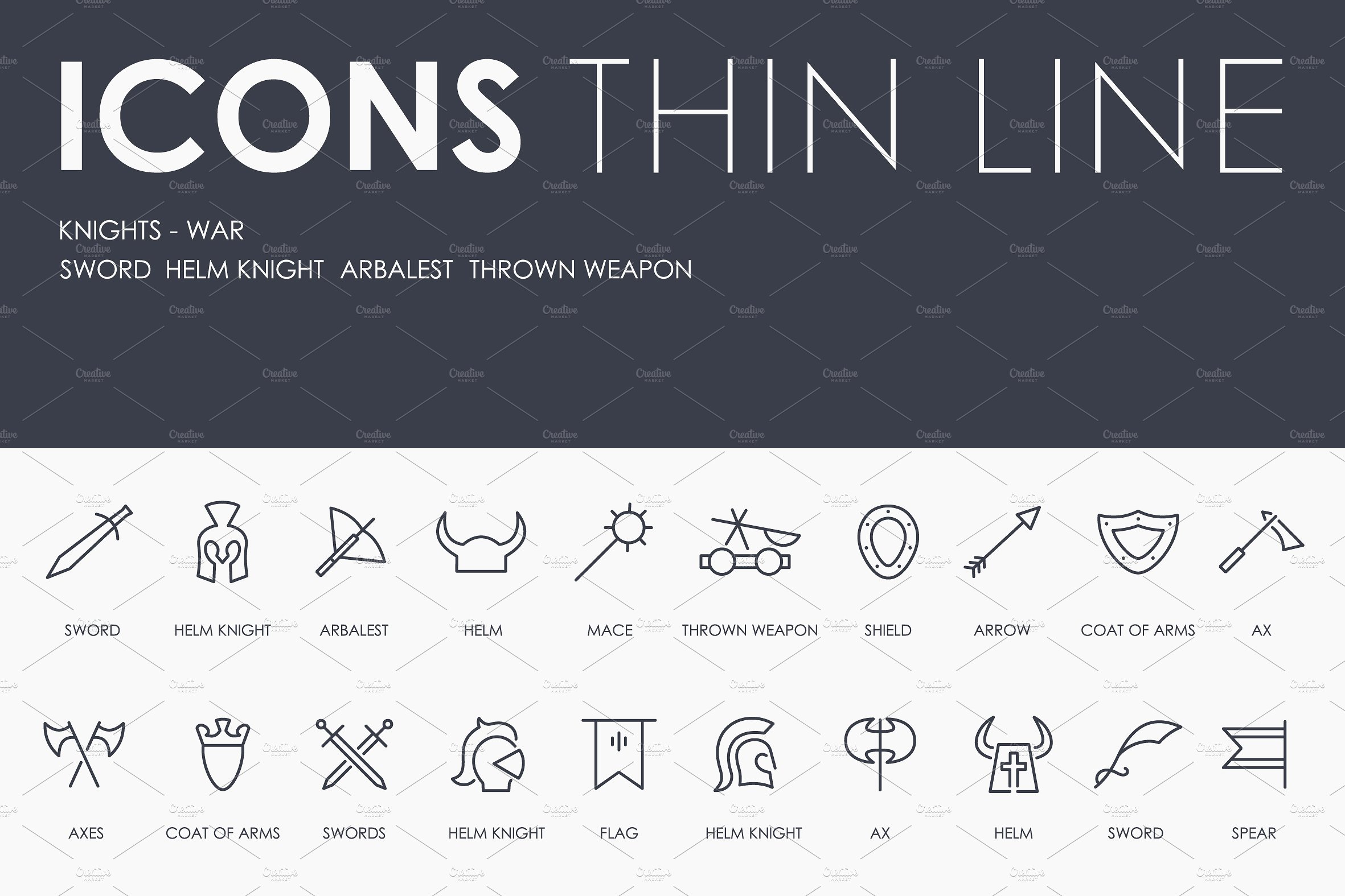 Knights thinline icons