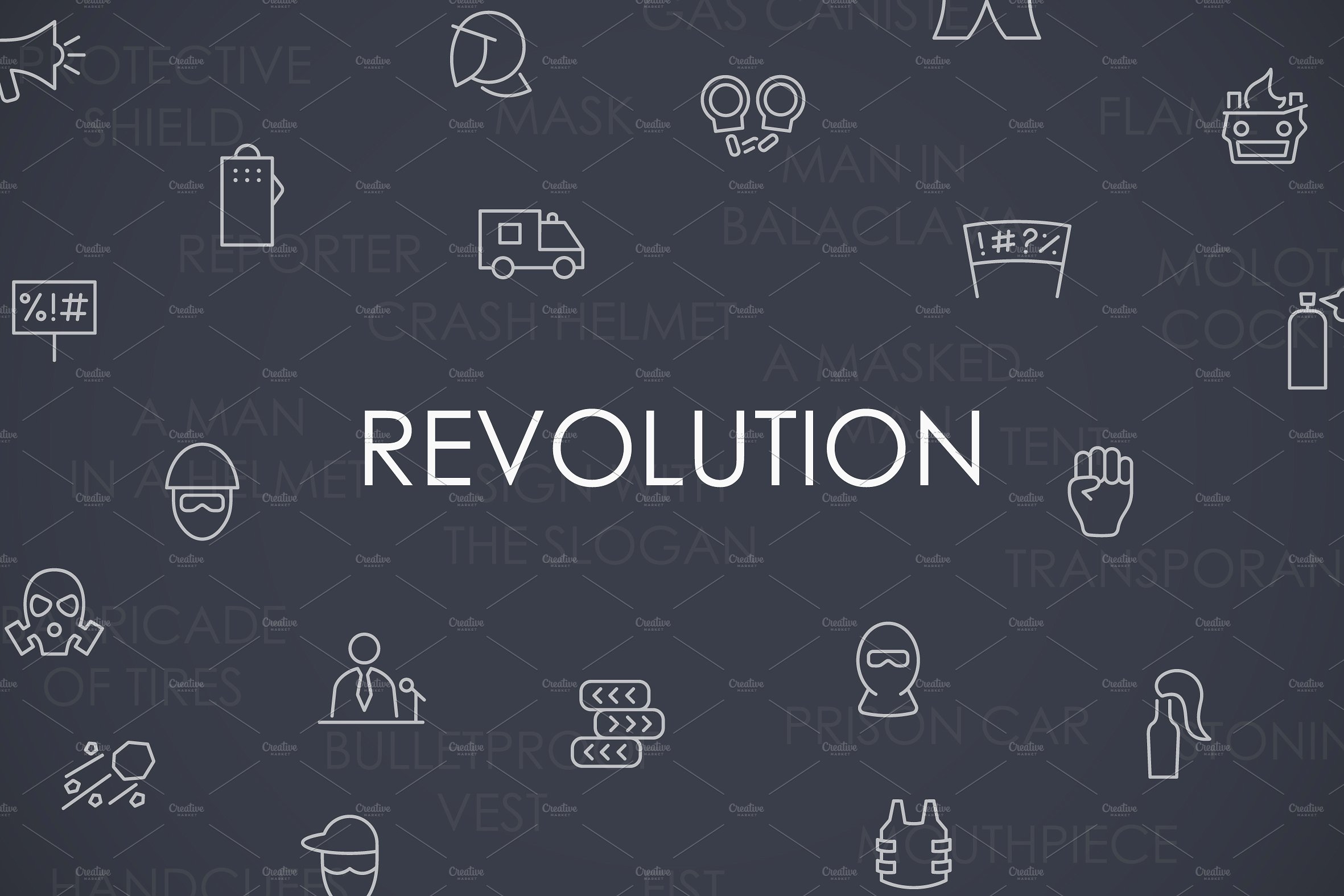 Revolution thinline icons