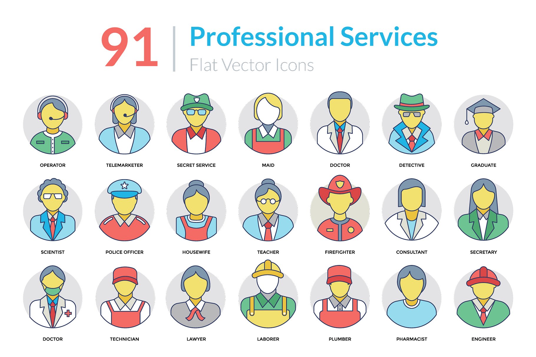 91 Professional Services Icons