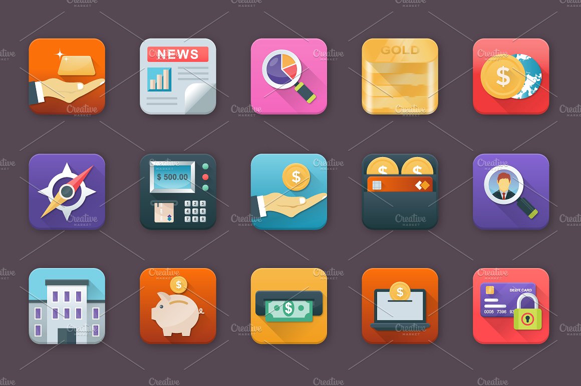 80 Finance App Icons