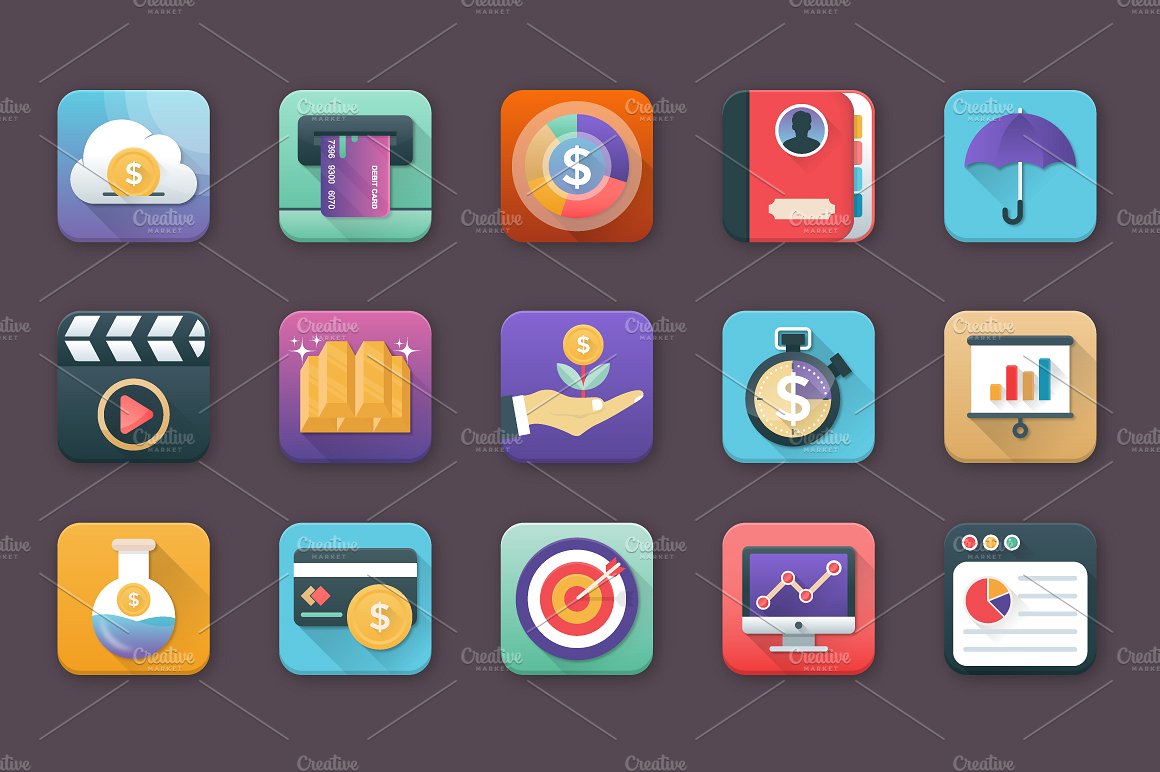 80 Finance App Icons