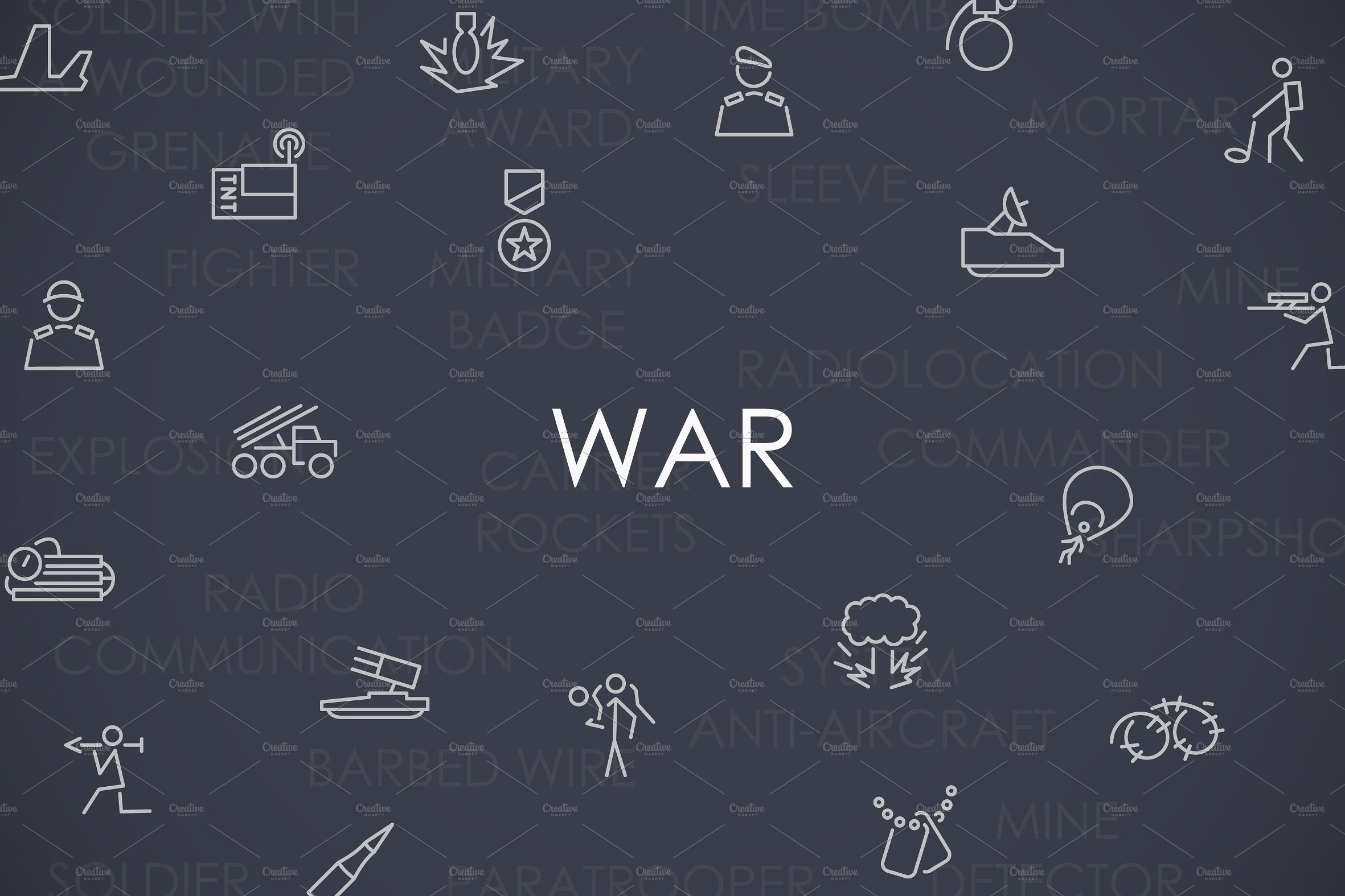 War thinline icons