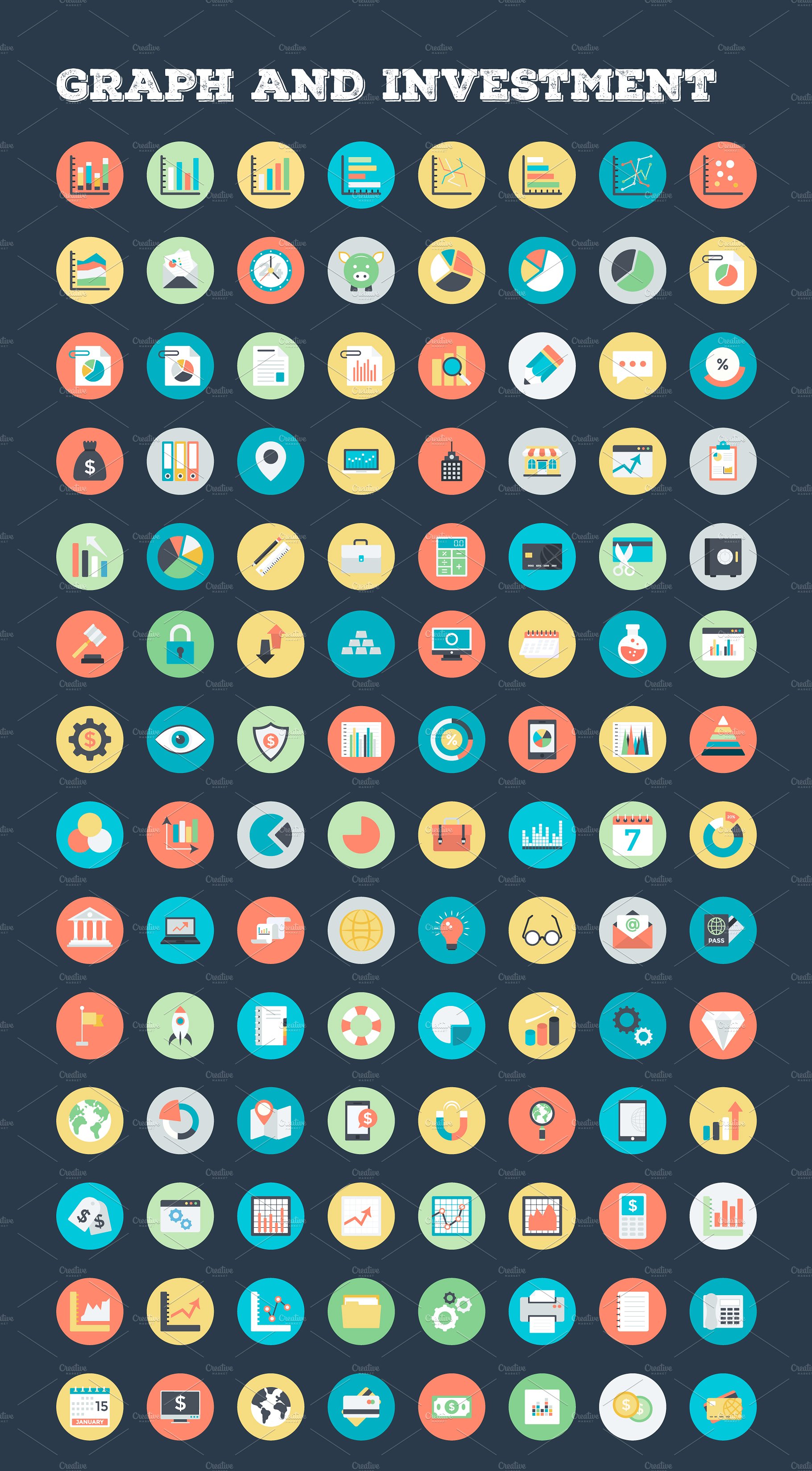 4059 Flat Rounded Vector Icons