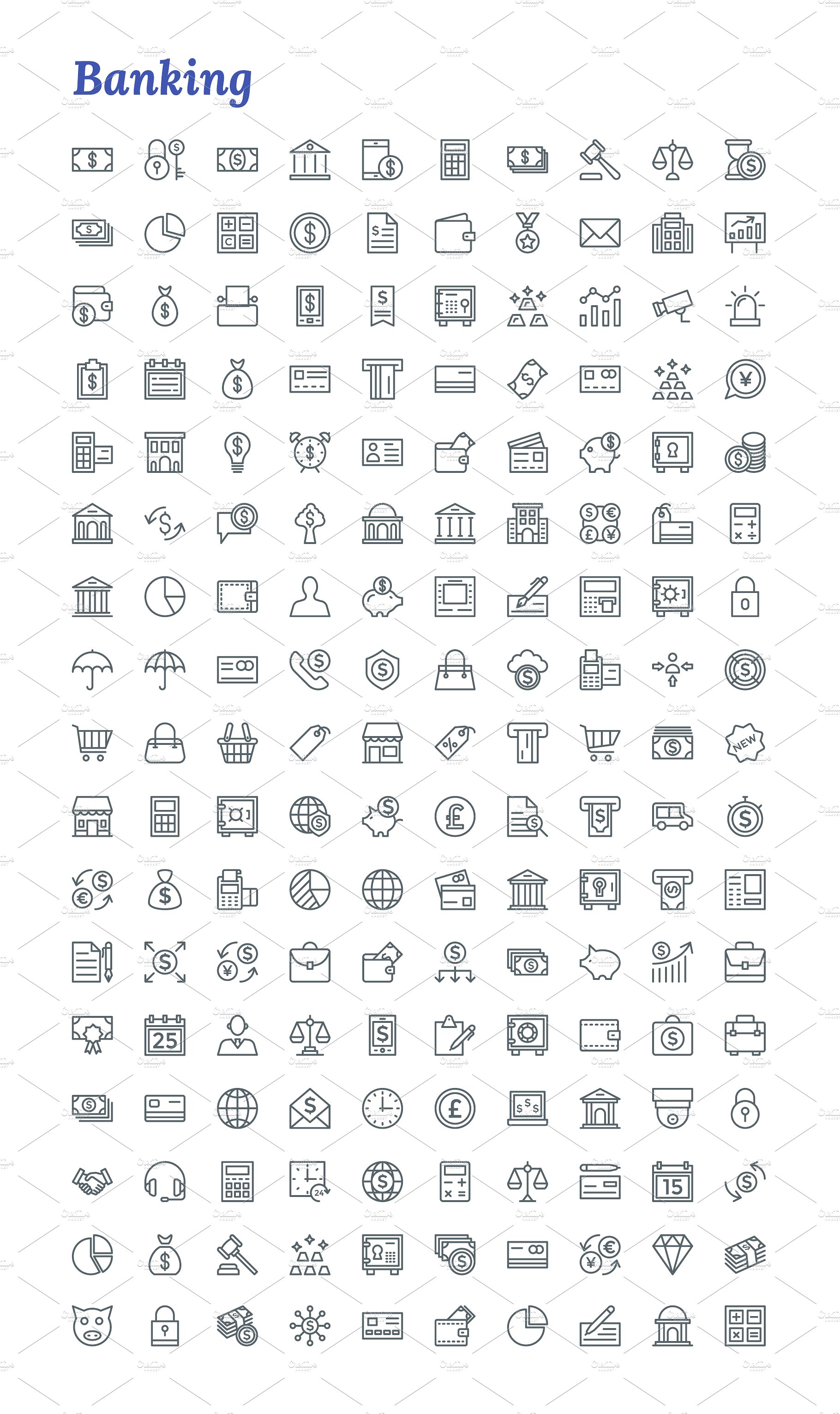 7671 Line Icons