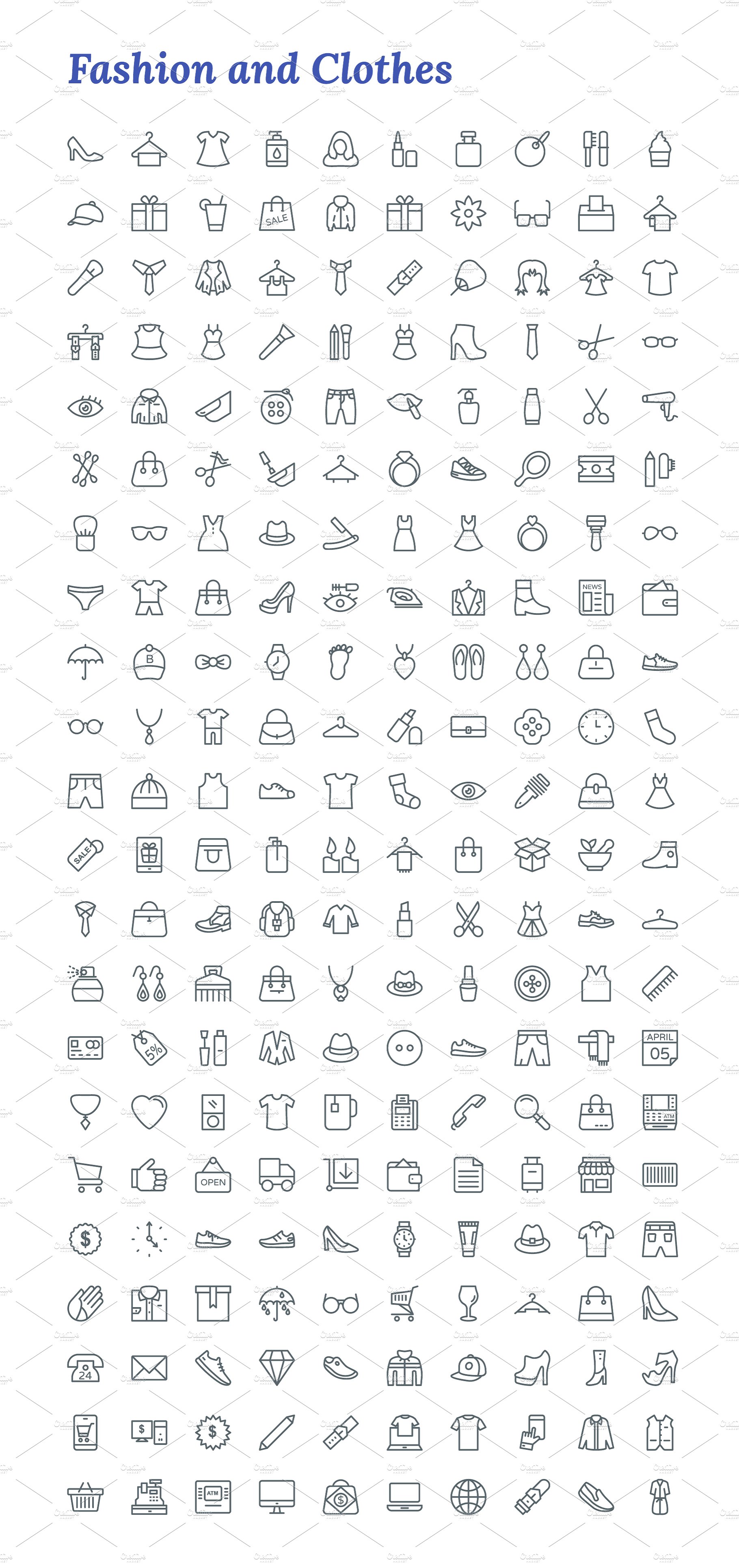 7671 Line Icons