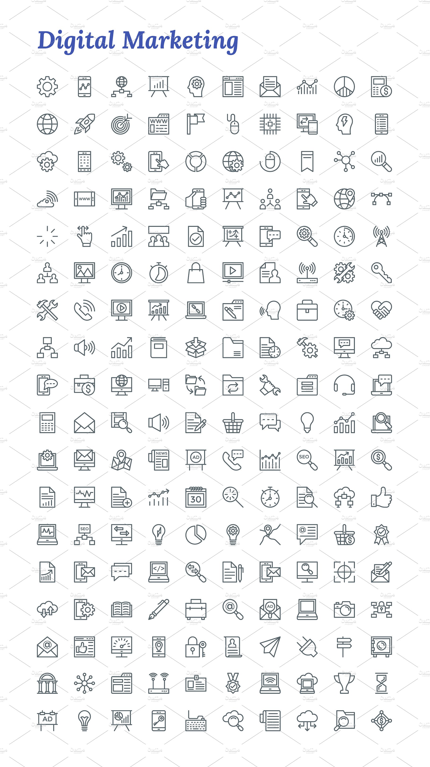 7671 Line Icons