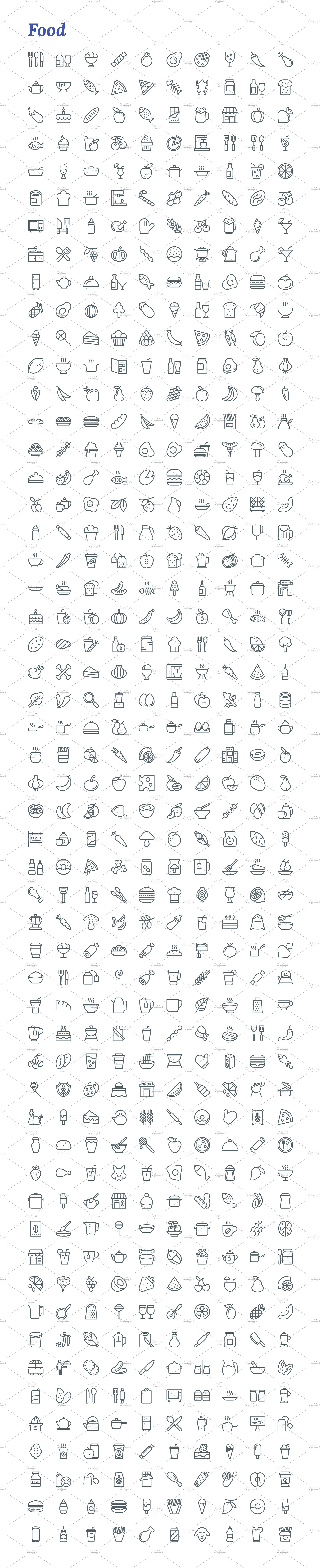 7671 Line Icons